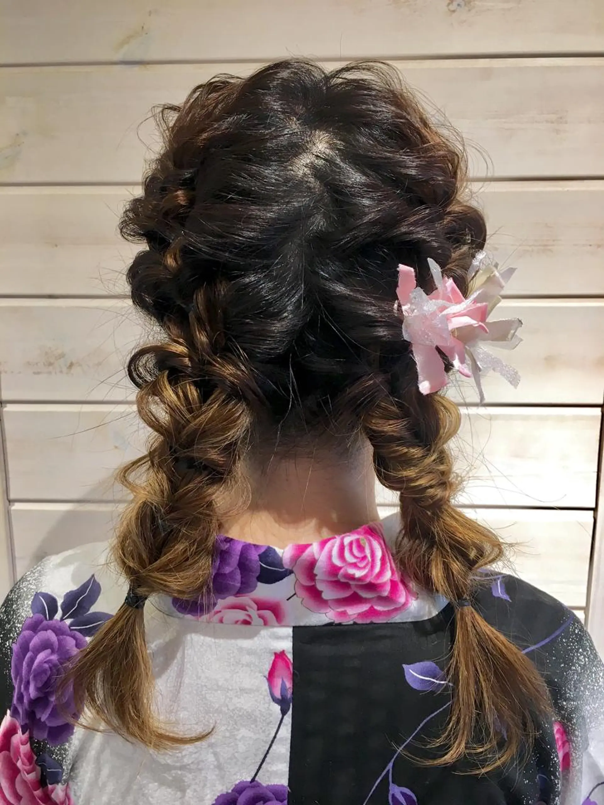 セミロング ヘアアレンジ さかい なつみのヘアスタイル