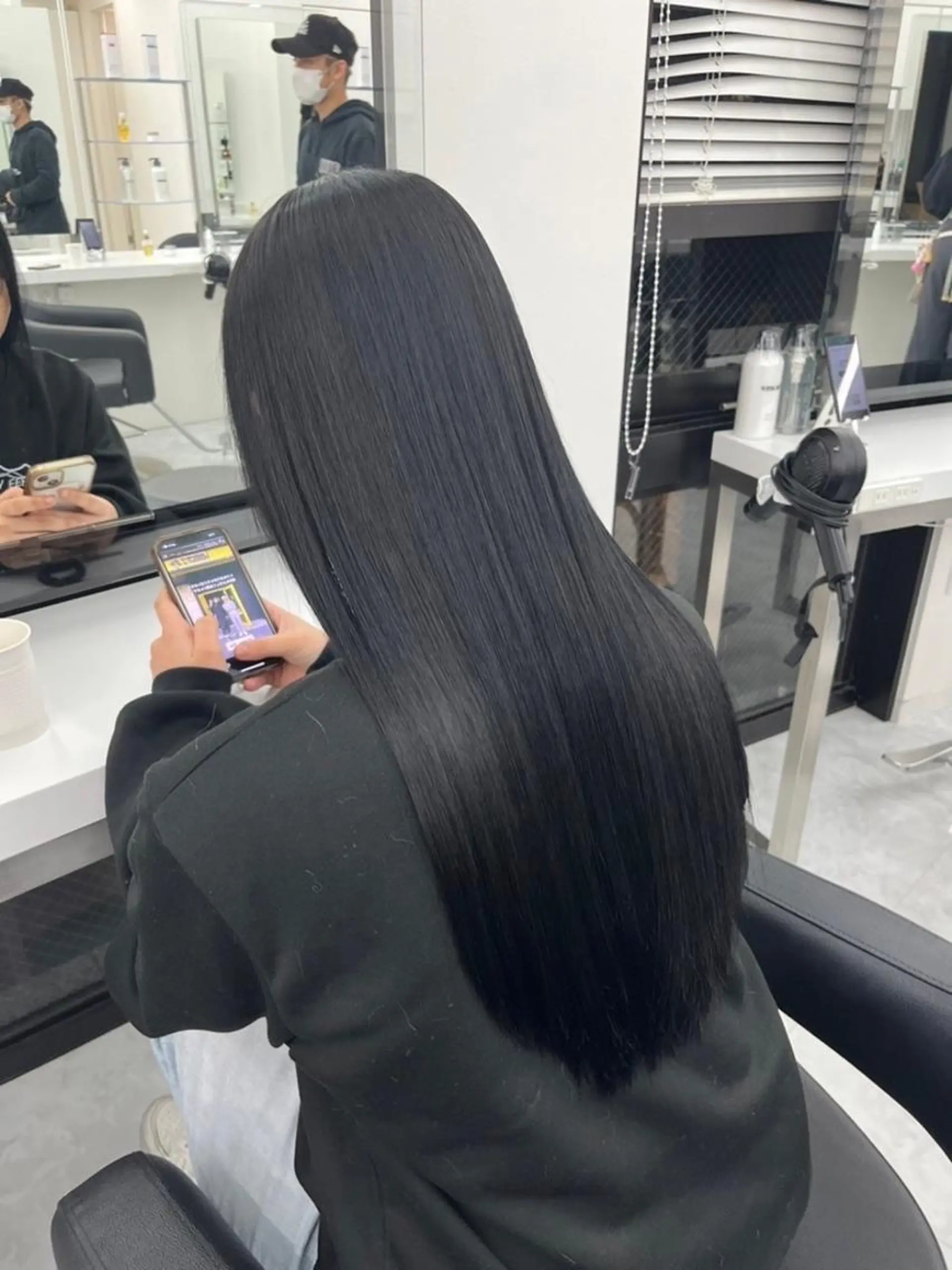 ロング カラー ヘアアレンジ 🫧韓国/似合わせ ボブRION🫧のヘアスタイル