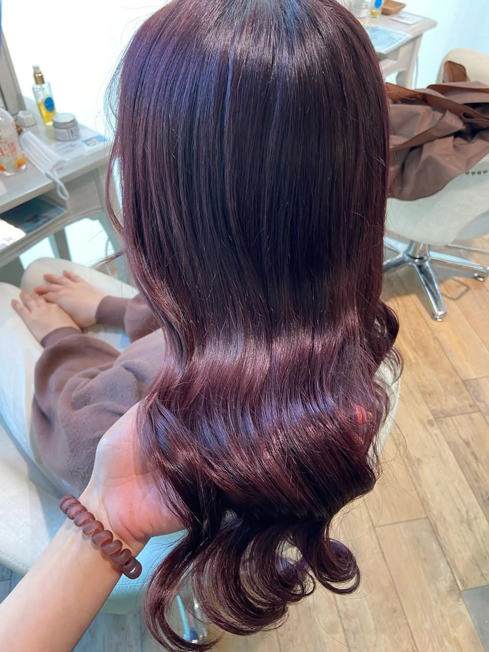 ロング カラー ヘアカラー トリートメント 🧸プルエクステ❤︎ ネイルKAO🧸のヘアスタイル