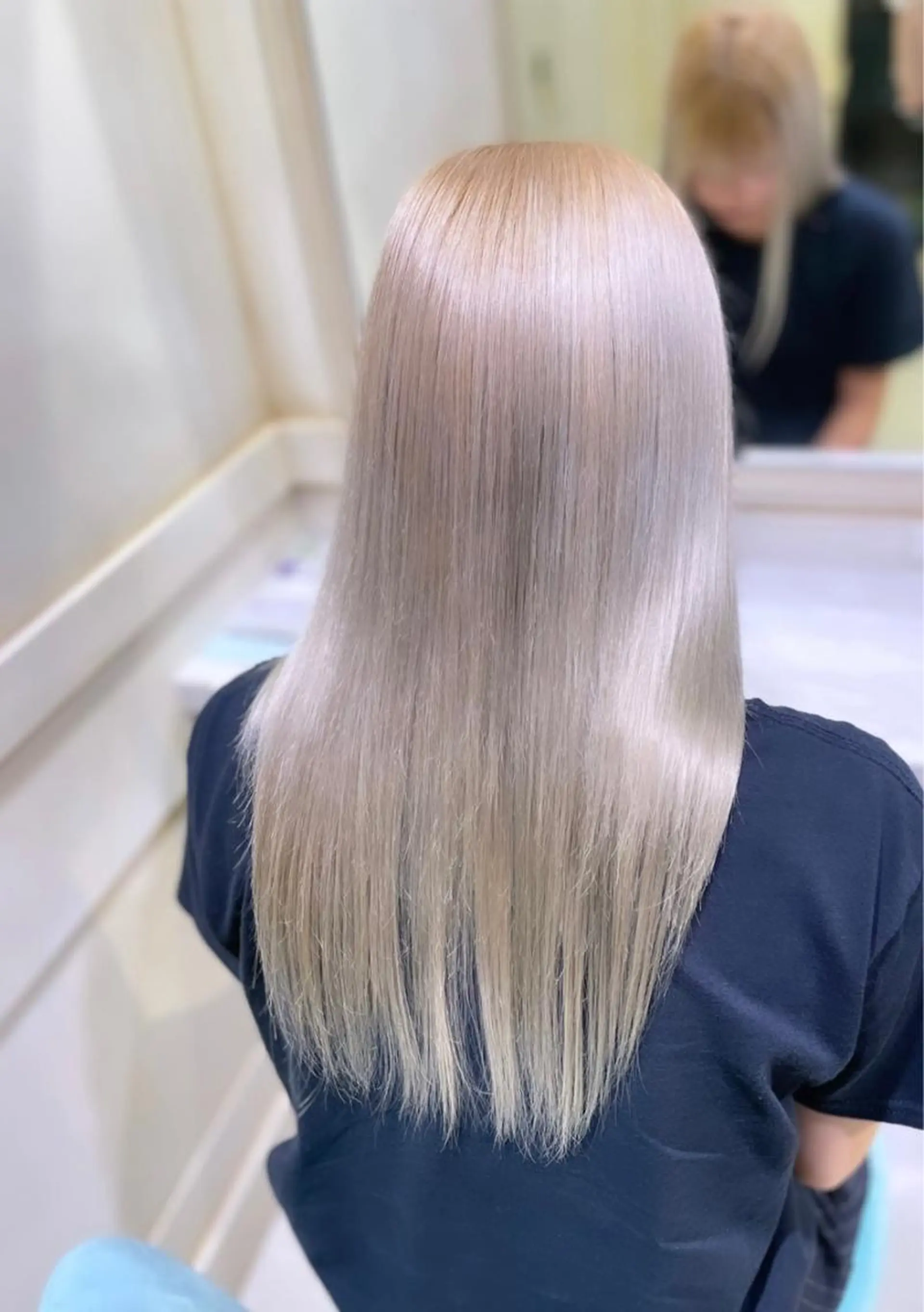 ロング カラー 🌷ピンク/韓国風 暖色カラー ゆい🌷のヘアスタイル