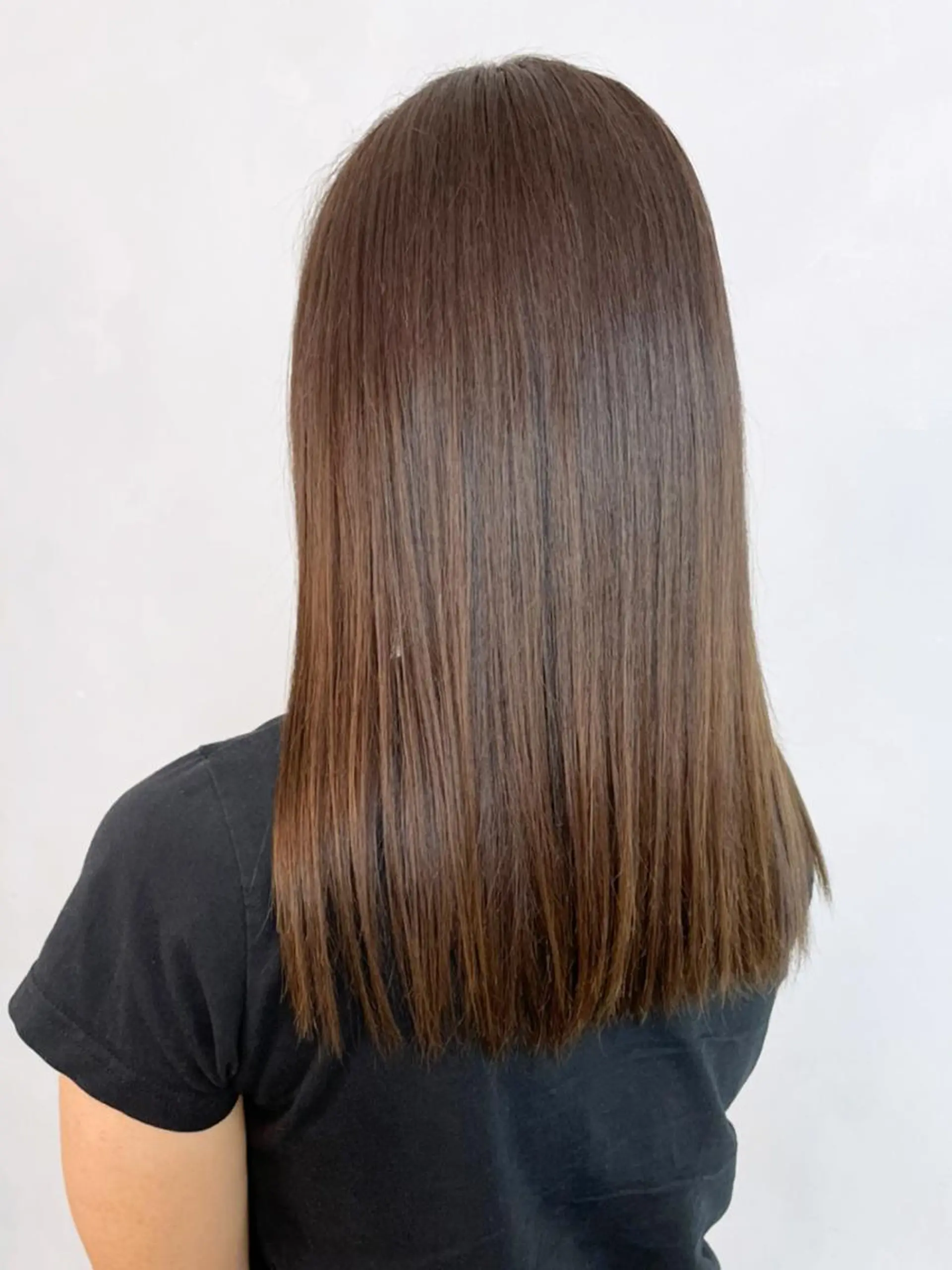 セミロング カラー パーマ ヘアアレンジ ブラウンカラー ITbyALBUM 中野店のヘアスタイル