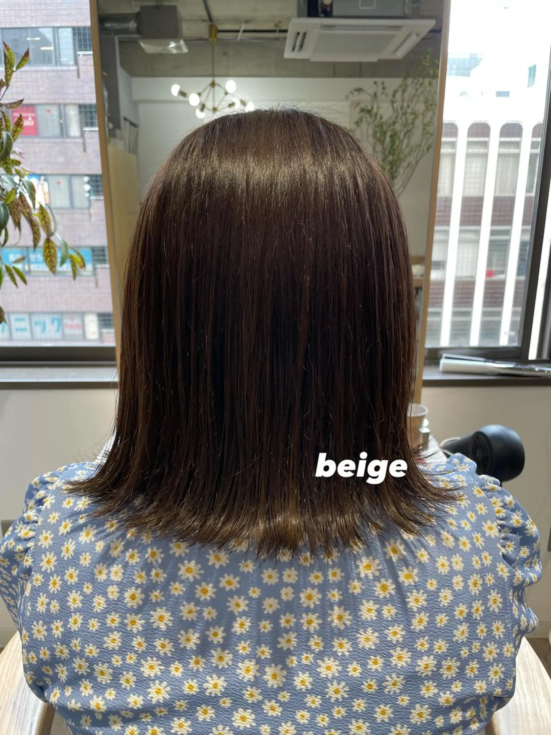 ミディアム カラー ヘアアレンジ ベージュカラー 🌿AMANE🌿 sakiのヘアスタイル