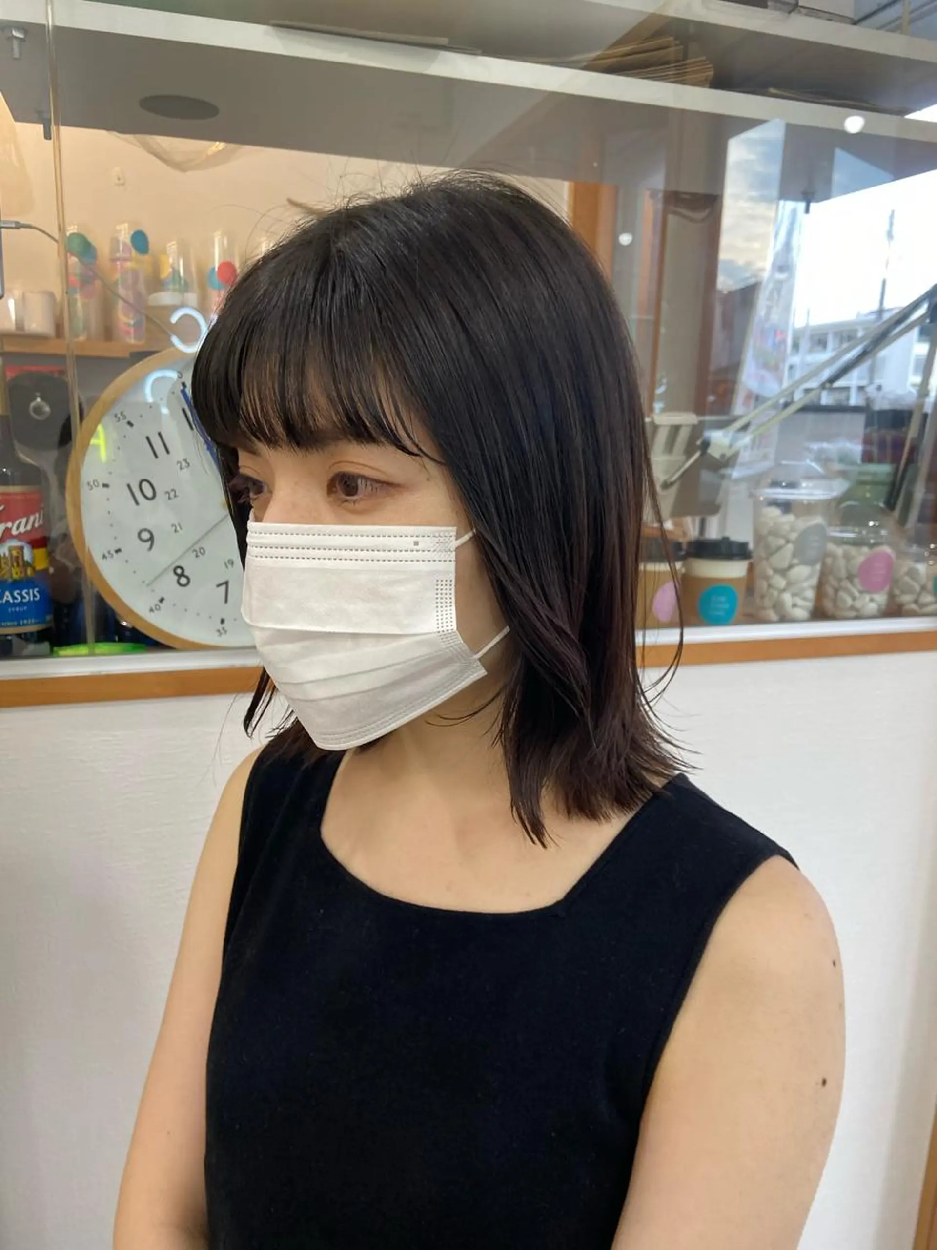 ミディアム 切りっぱなしボブ ボブ SUNC🍀大熊 花奈絵🍀のヘアスタイル