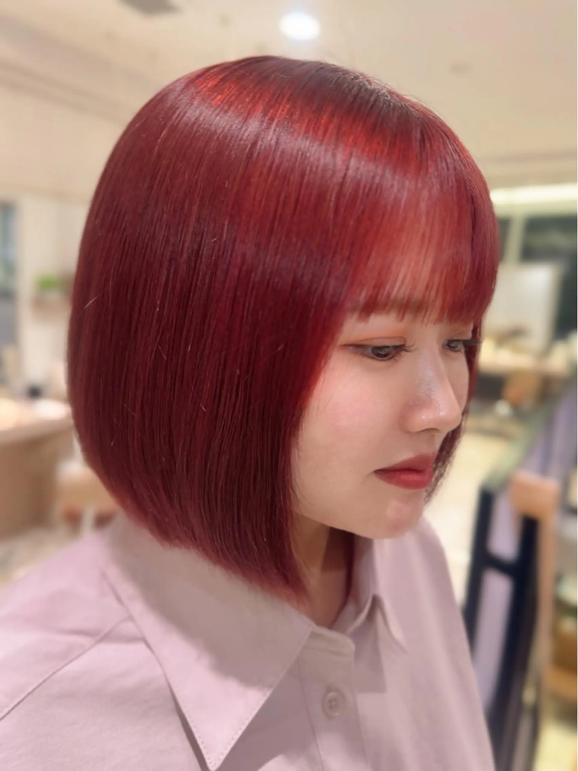 ミディアム カラー ブリーチ ピンクカラー Ash 銀座店所属・銀座/カラー 🎀momo🎀のヘアスタイル