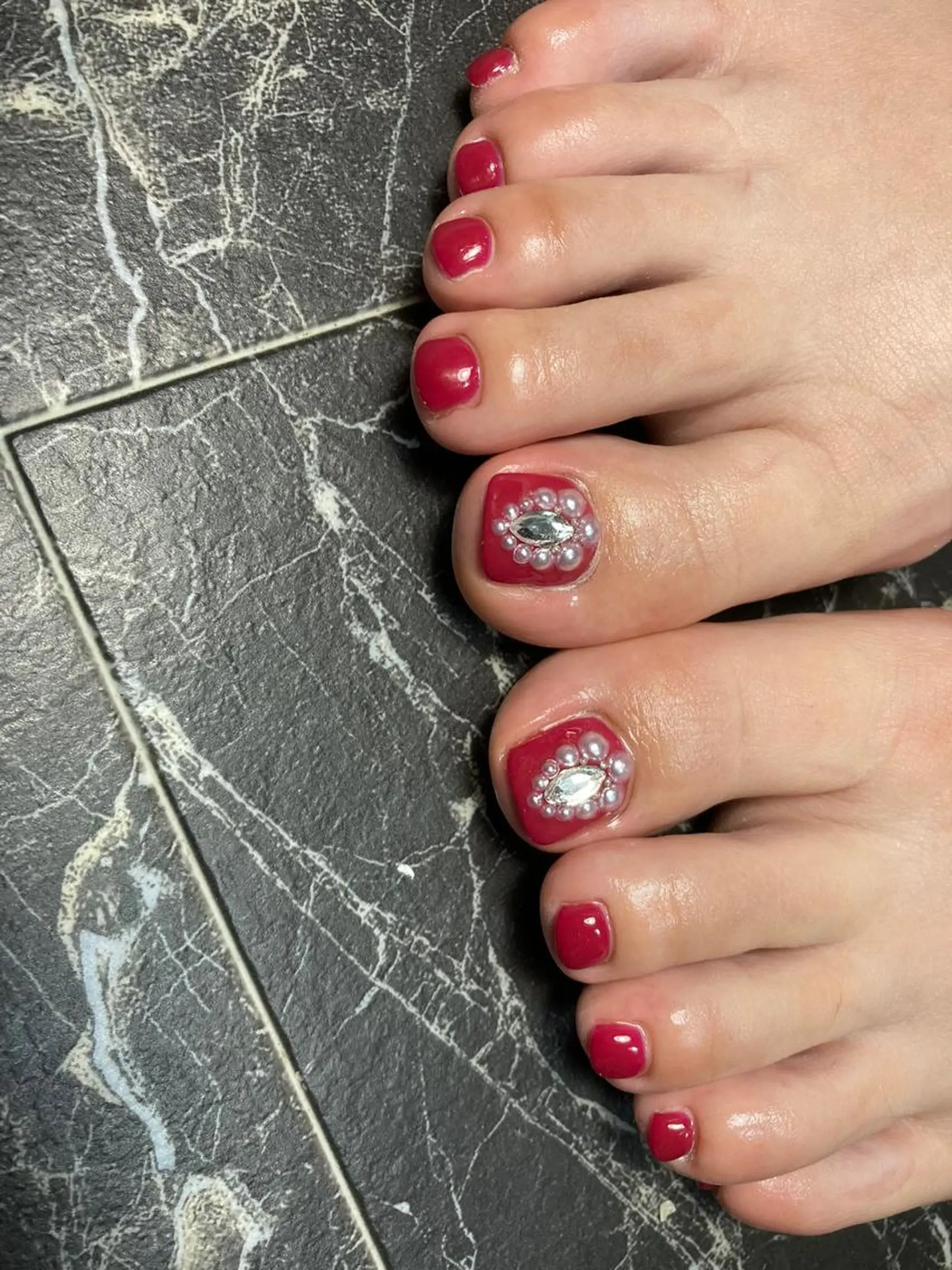 ショート ネイル ハンドネイル フットネイル ✴︎ Delightのネイルデザイン