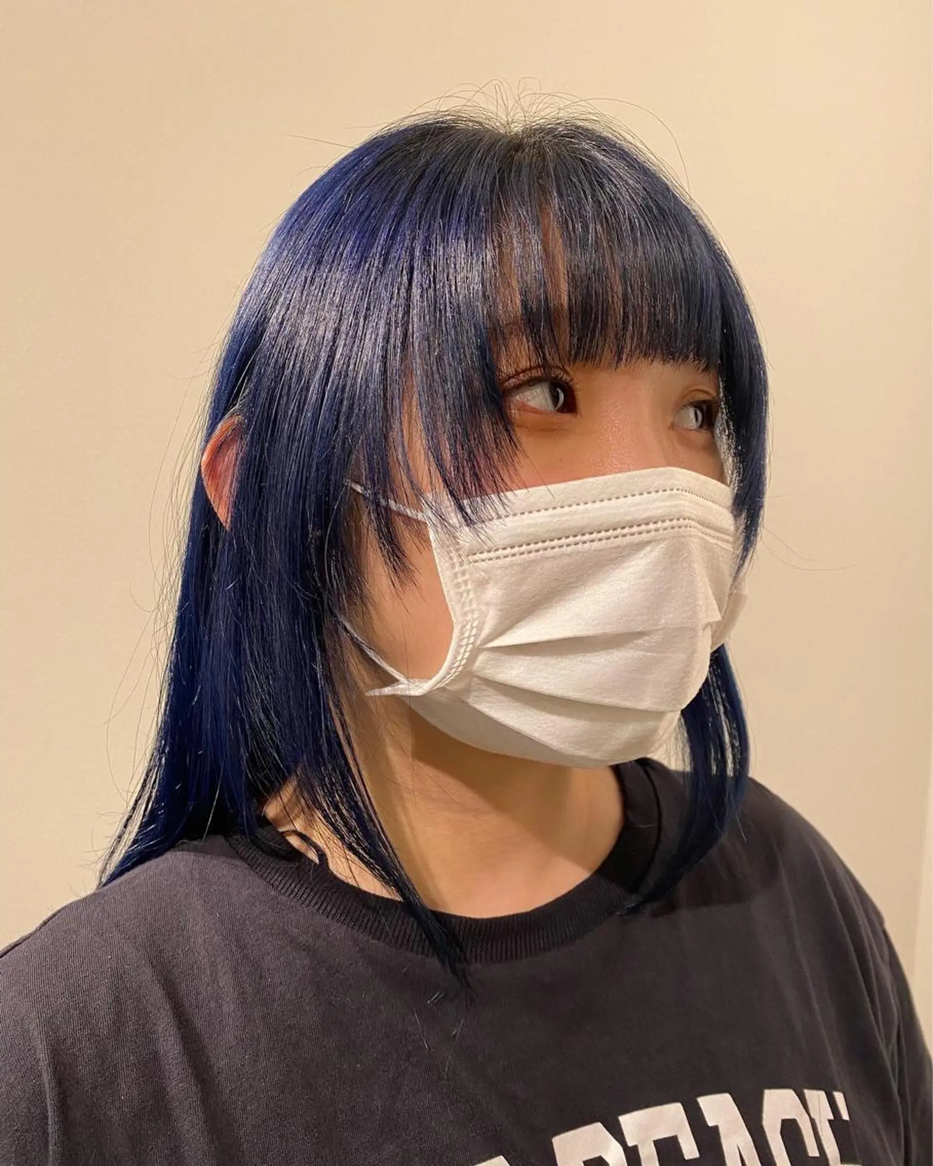 セミロング カラー ヘアアレンジ ブルーカラー ブルーパープル パープルカラー 広美◎ <hiromi>のヘアスタイル