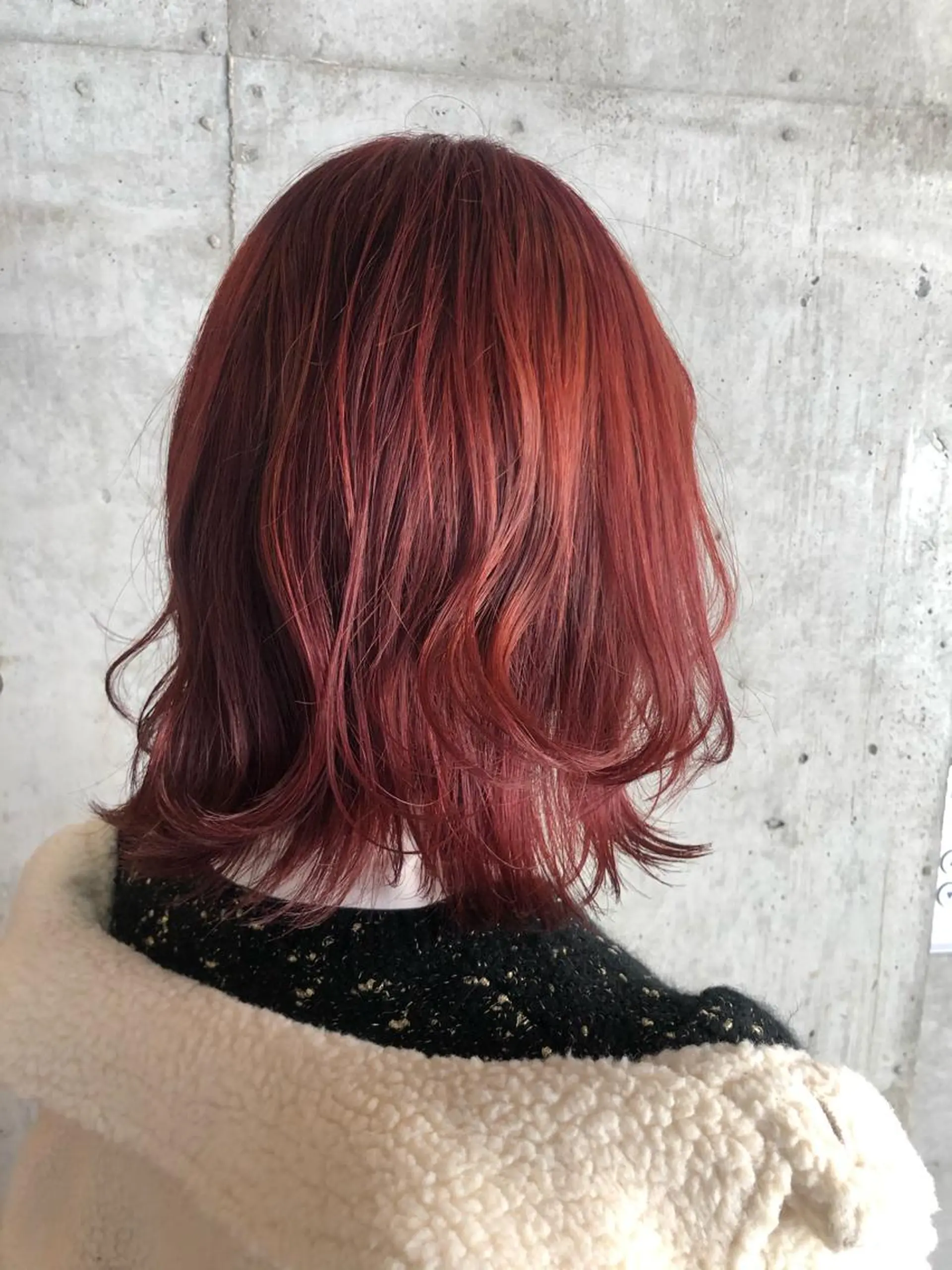 ミディアム カラー 横浜美容室／暖色系 michika🌹のヘアスタイル