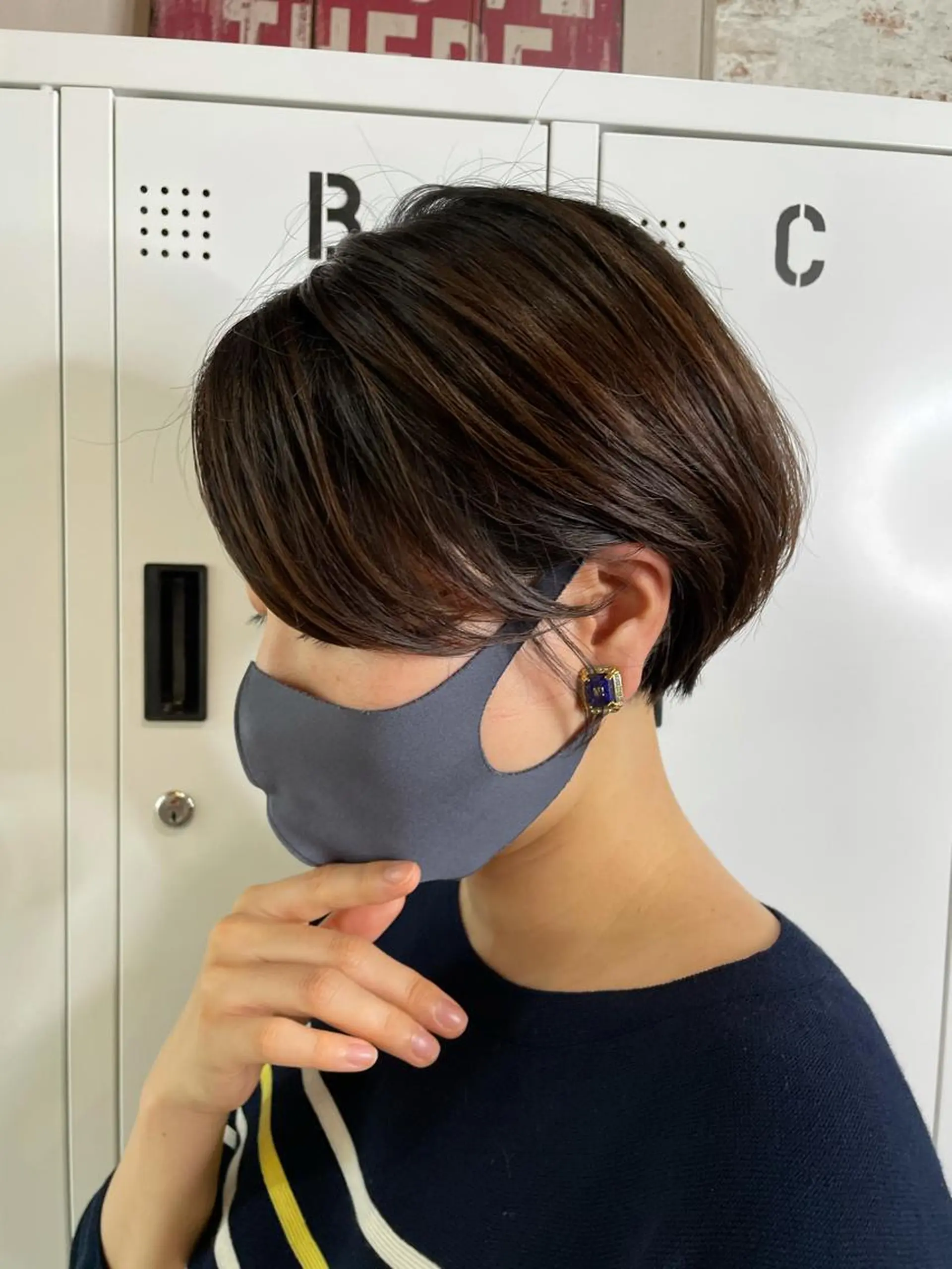 ショート パーソナルカラー 藤本夢のヘアスタイル