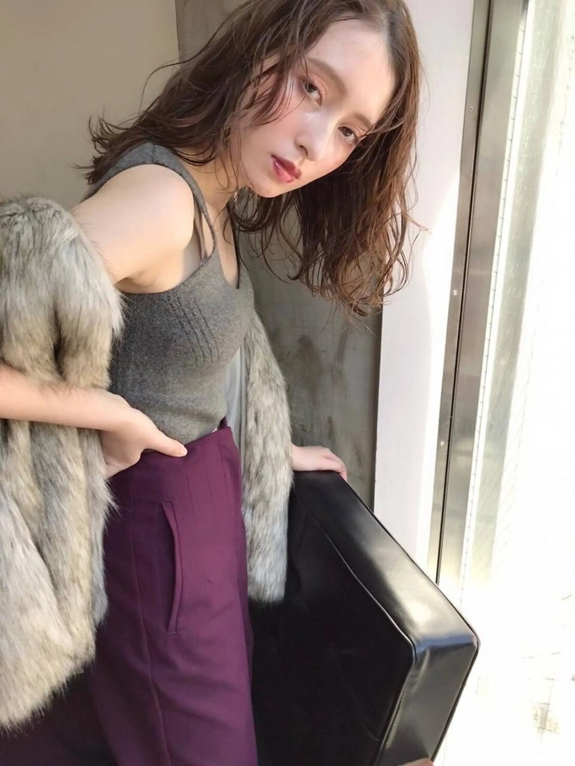 ロング レイヤー/暖色カラー /似合わせ/Moeのヘアスタイル