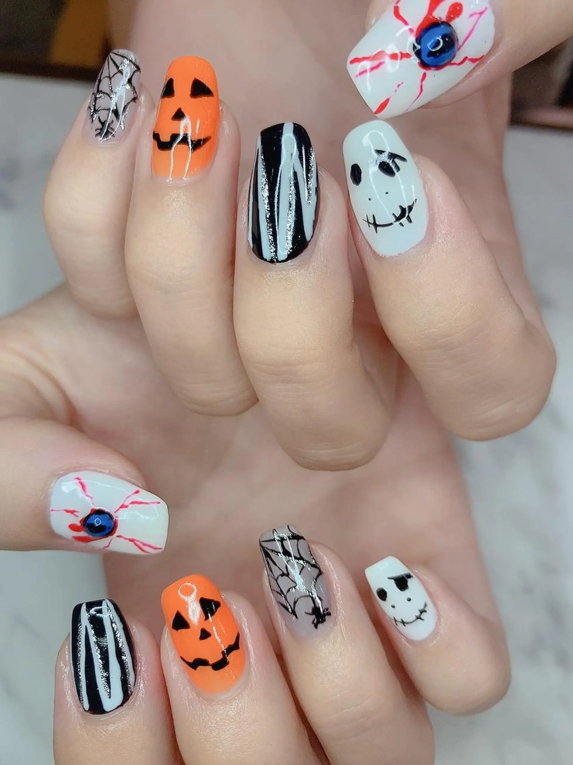 ネイル ハロウィン 高橋 実和子のマツエク・マツパデザイン
