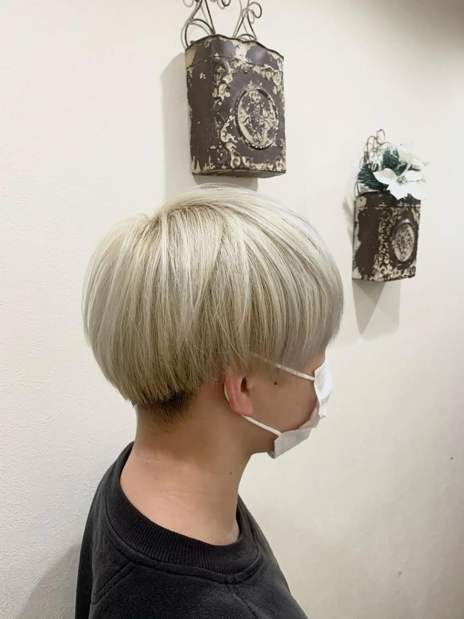 ショート カラー 透明感/ 美髪矯正/田中恭のヘアスタイル