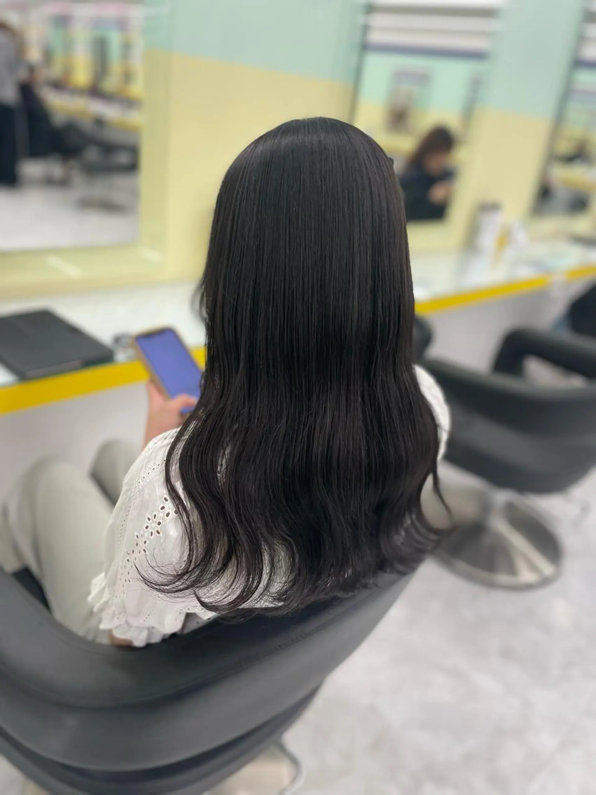 ロング カラー ヘアアレンジ ヘアカラー トリートメント ☁️縮毛矯正✖️ 透明感☁️りくのヘアスタイル