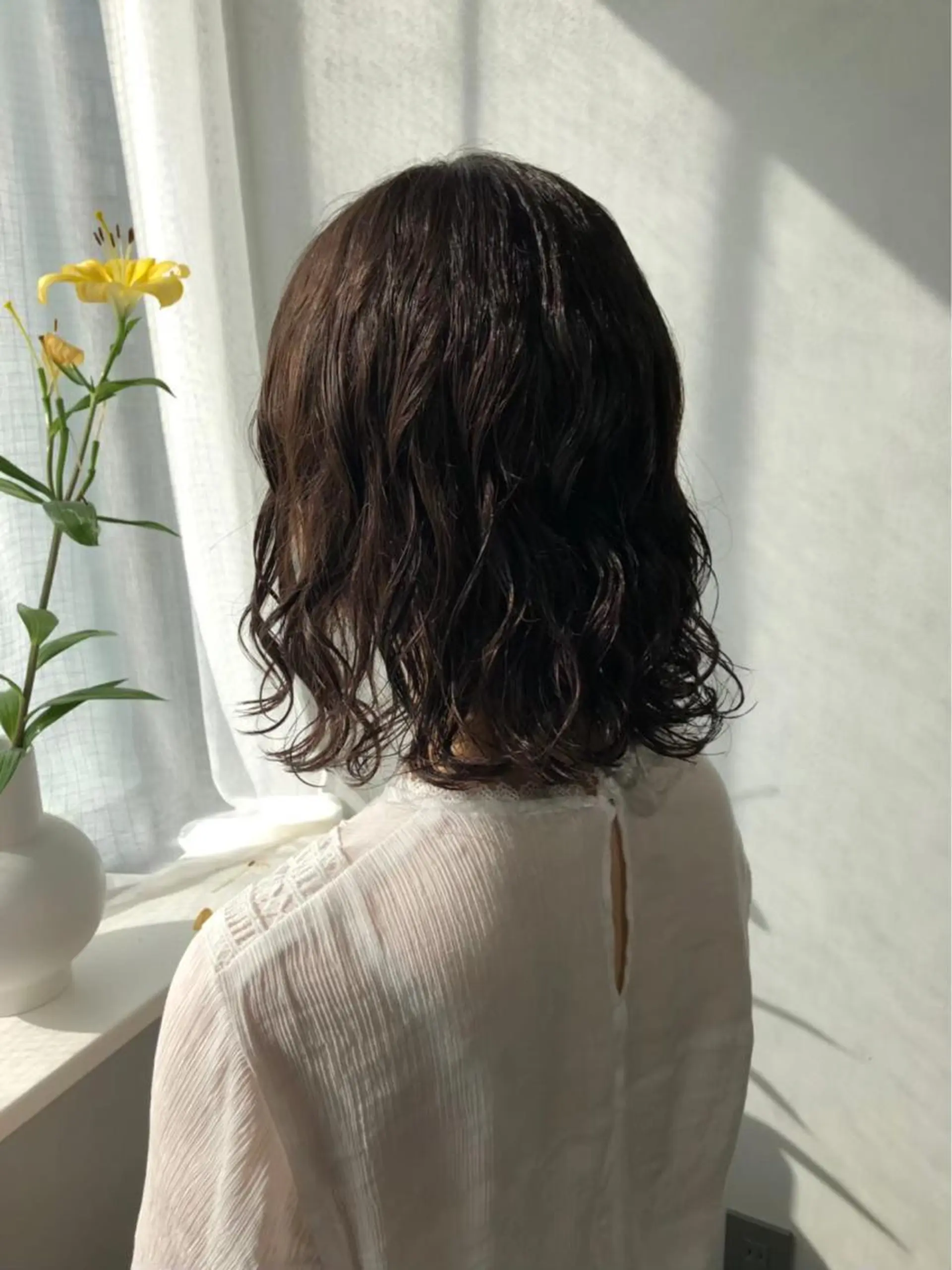 ミディアム パーマ ボブパーマコテ巻き風 パーマNo1深江秀平のヘアスタイル