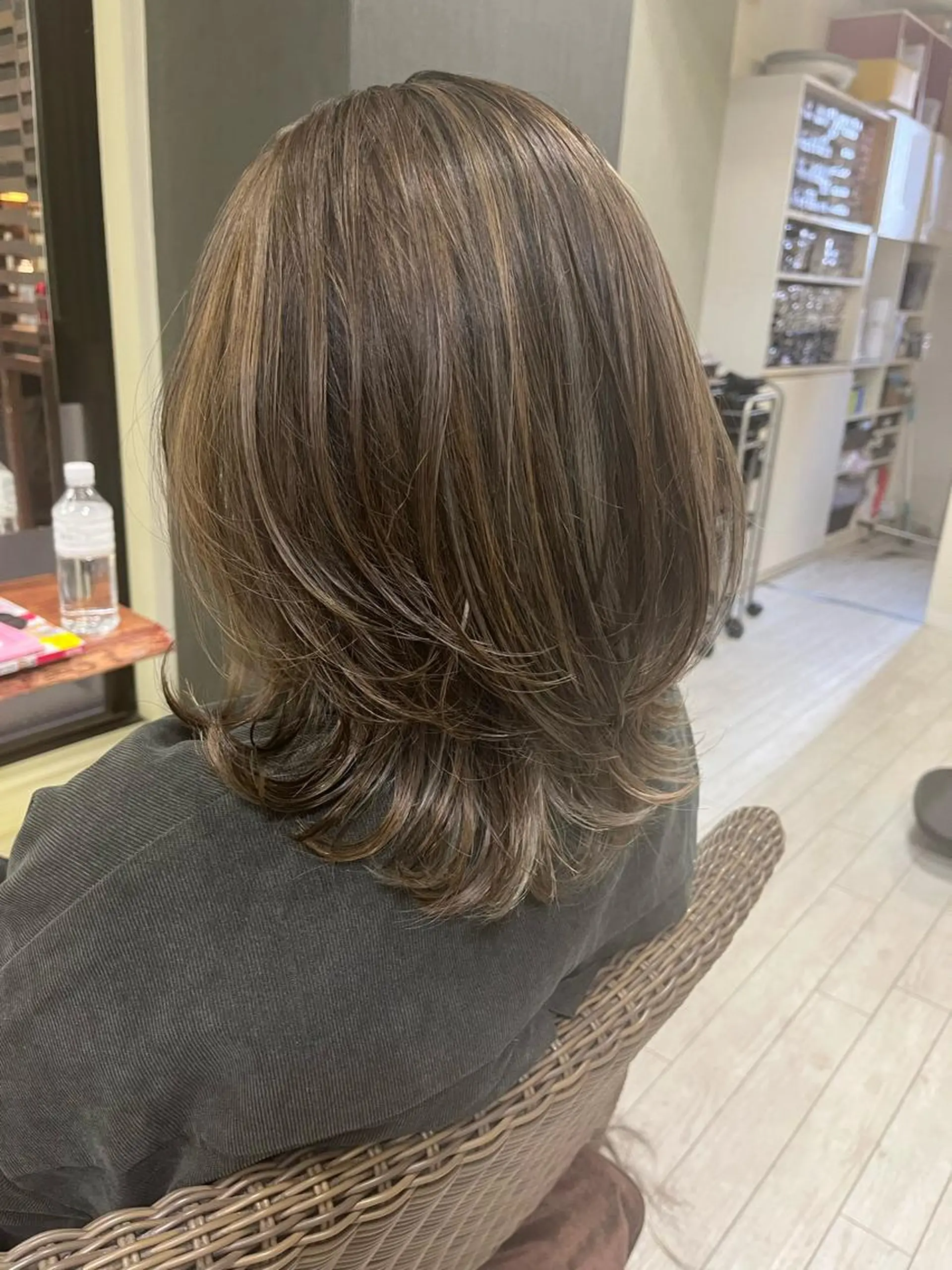 カラー ハイライトカラー カット ヘアカラー ママ美容師 ＊ヒマワリのヘアスタイル