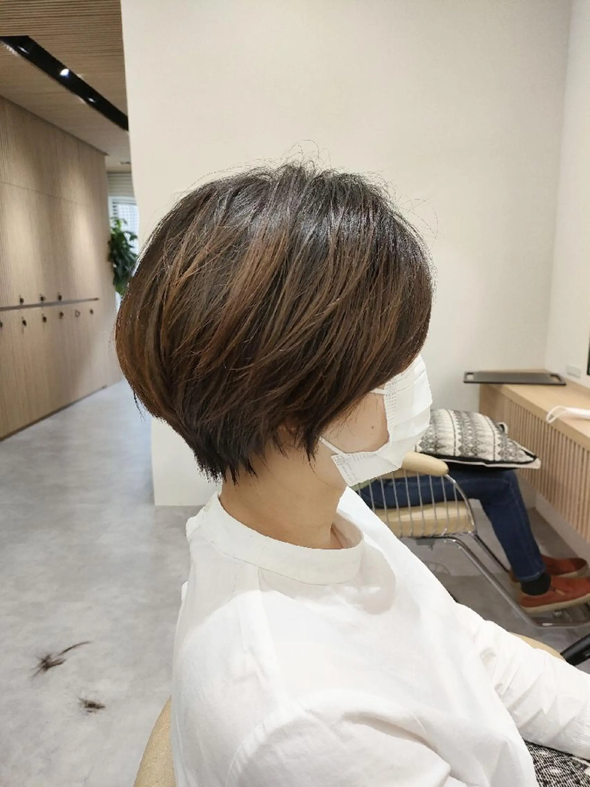 ショート カラー ショートボブ ハンサムショート 丸みショート ハイライトカラー ボブ 【似合わせ・レイヤー ・パーマ】海気のヘアスタイル