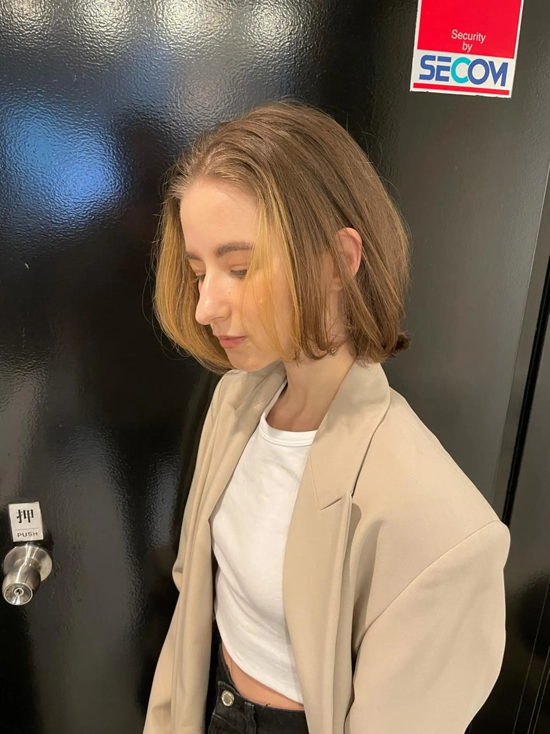 ミディアム カラー ミストバング フェイスフレーミング インナーカラー レイヤー×髪質改善 ×透明感/杉田 圭のヘアスタイル