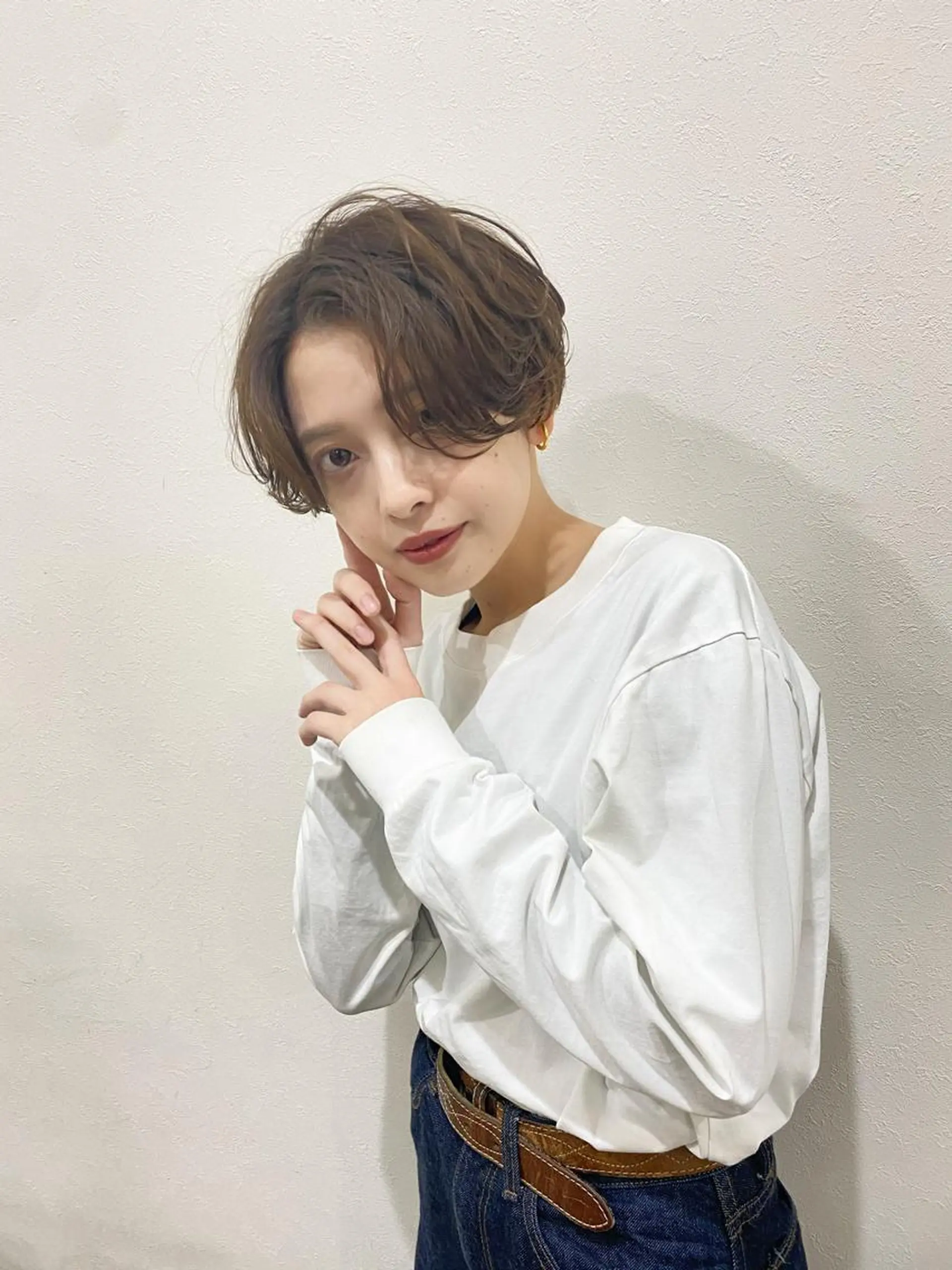 ショート カット ヘアカラー トリートメント 銀座ショート特化 渡部 誠のヘアスタイル