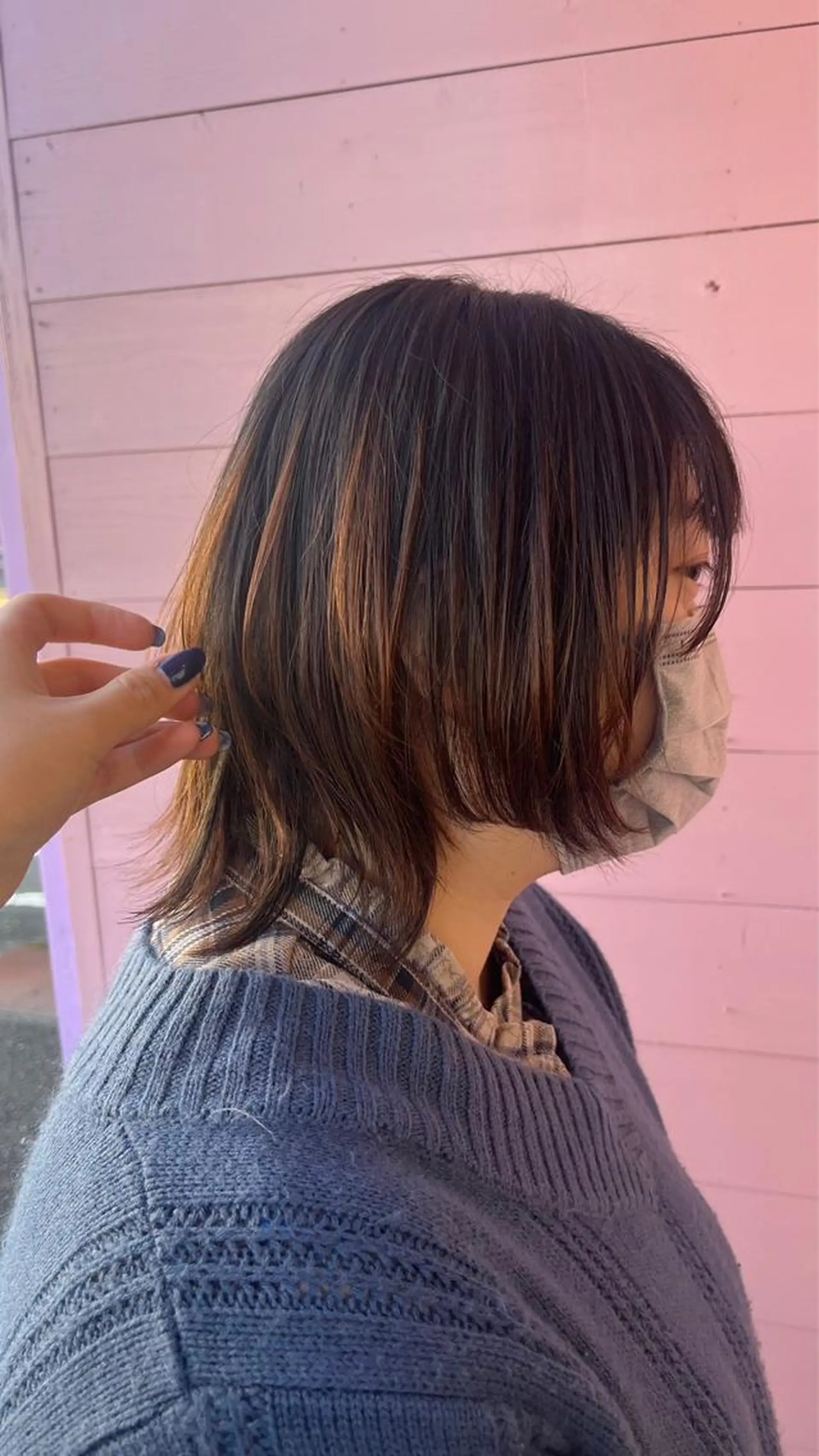 ミディアム カラー バレイヤージュ ブリーチ ケアブリーチ 透明感カラー デザインカラー ミシェル /韓国ヘア🕊️のヘアスタイル