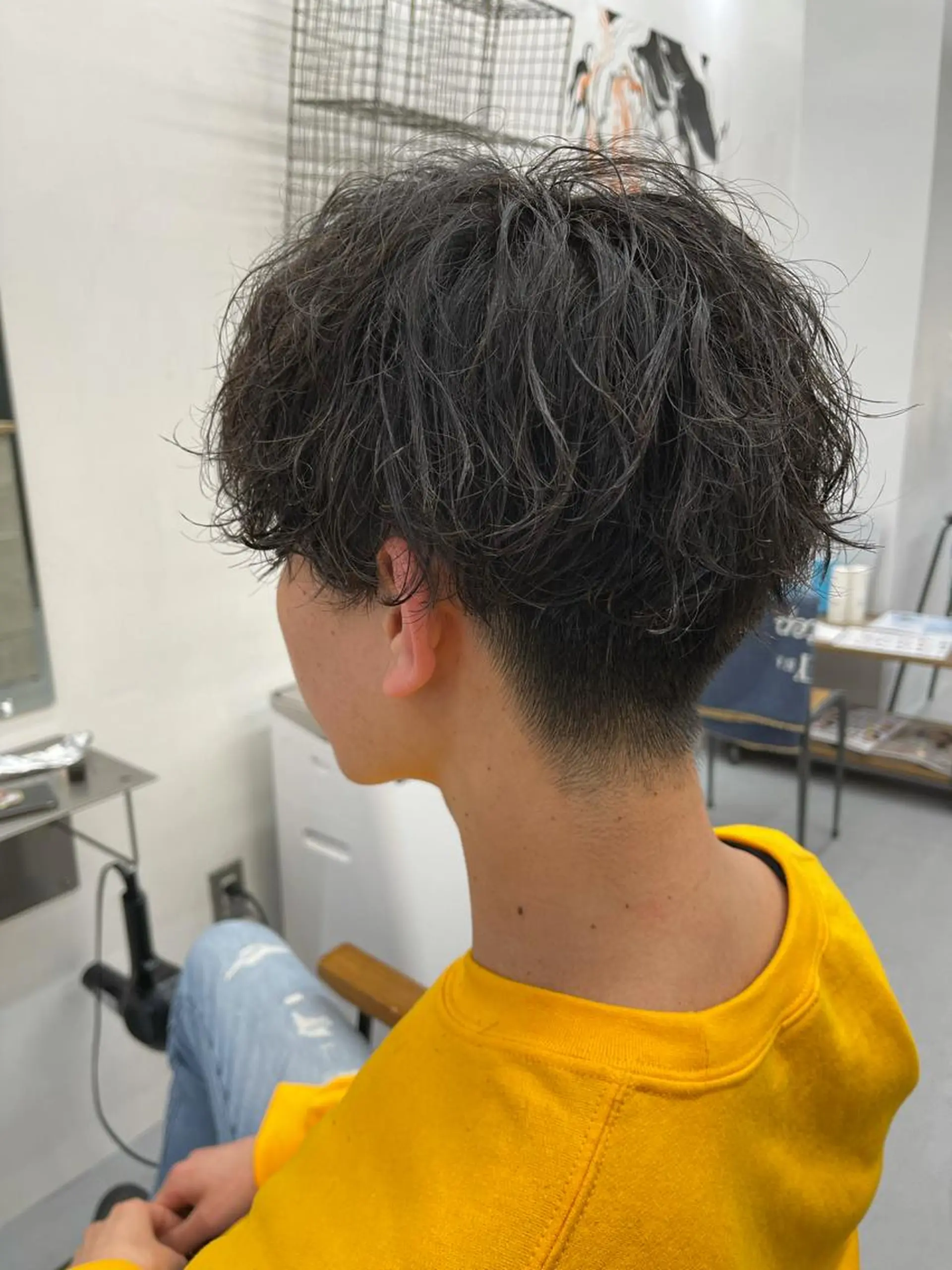 パーマ メンズ カット パーマ 森本裕/オーナー/ スパイラルパーマのヘアスタイル