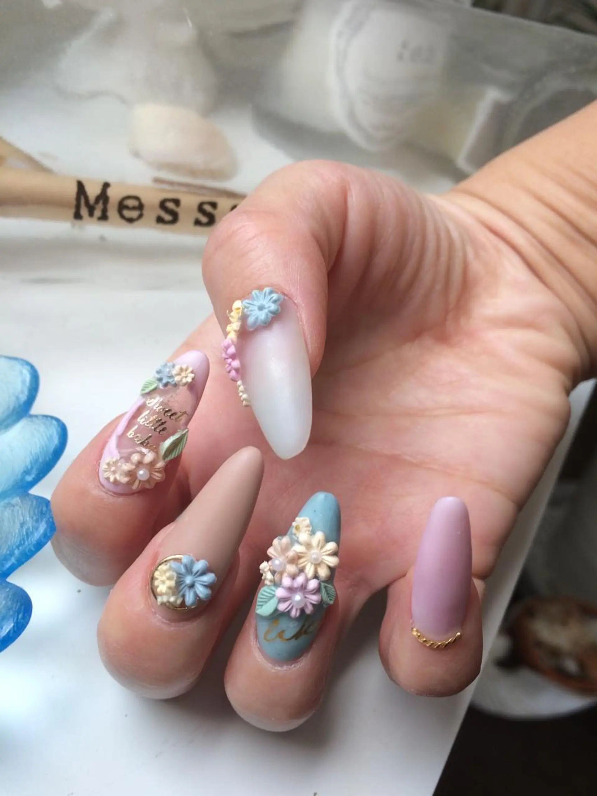 ネイル スカルプネイル Nailsalon E's cafeのネイルデザイン
