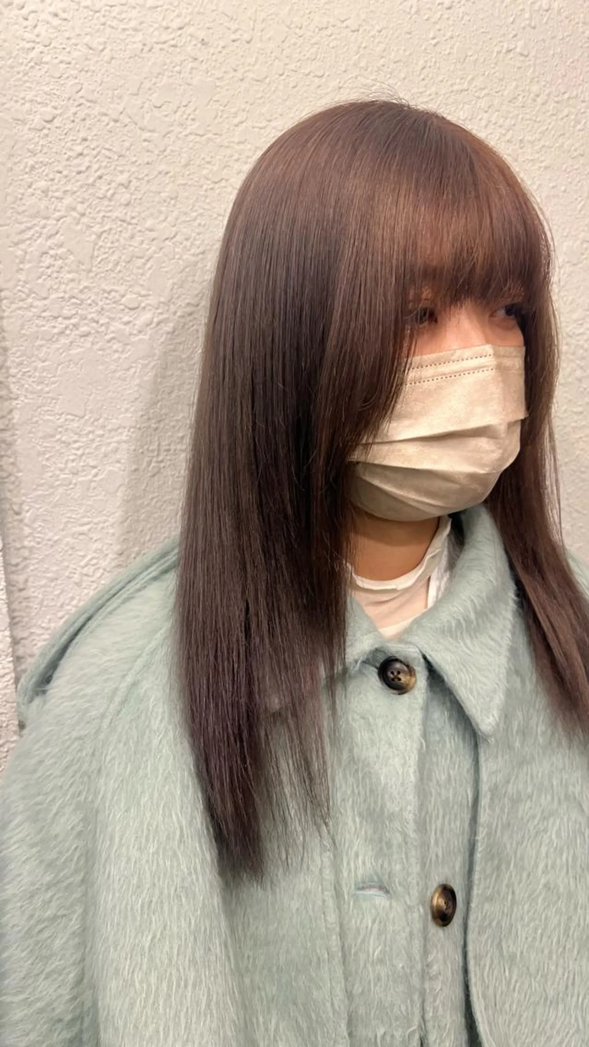 ミディアム パープルカラー カット ヘアカラー トリートメント 名駅/艶韓国風ヘア miyabiのヘアスタイル