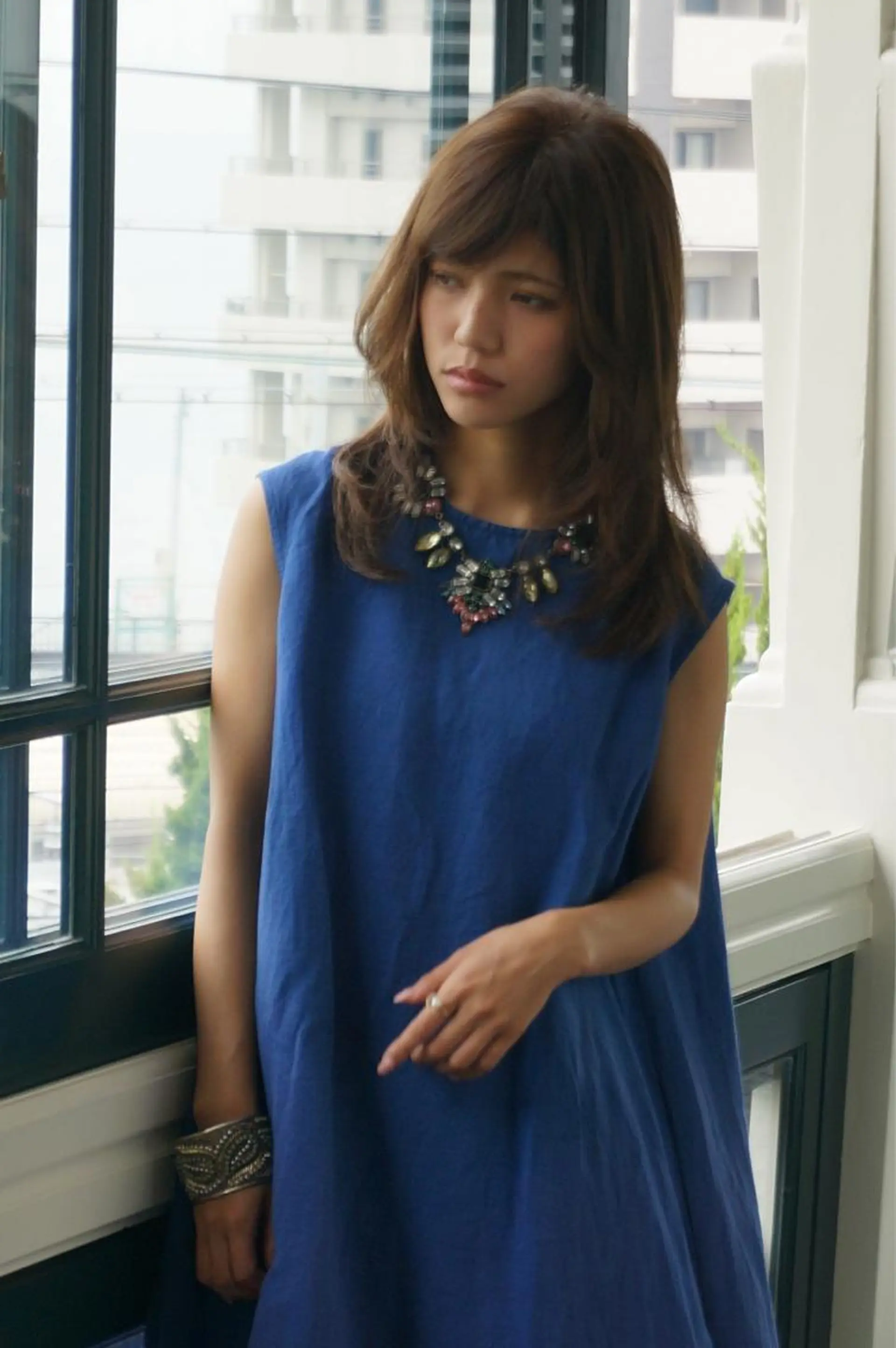 ミディアム カラー 瀬尾 加寿馬のヘアスタイル