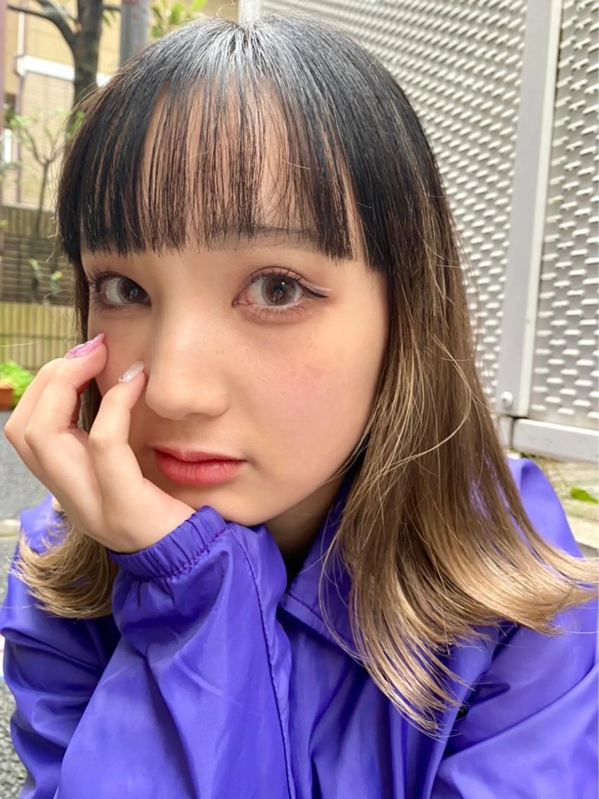 顔周りカット/透明感 カラー/rioのヘアスタイル