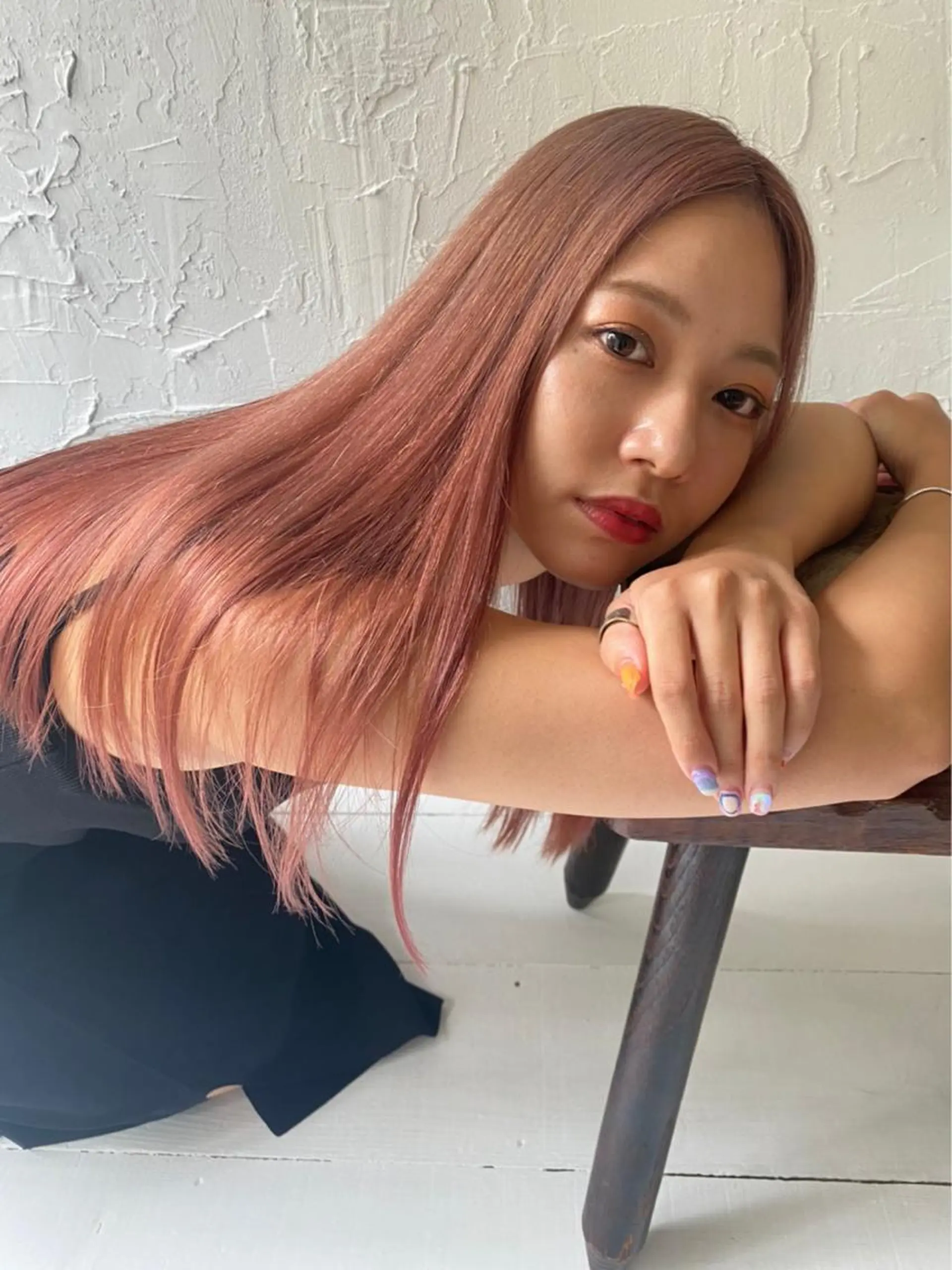 ロング ボブ ロング ウルフカット レイヤーカット/ 透明感カラー レイのヘアスタイル