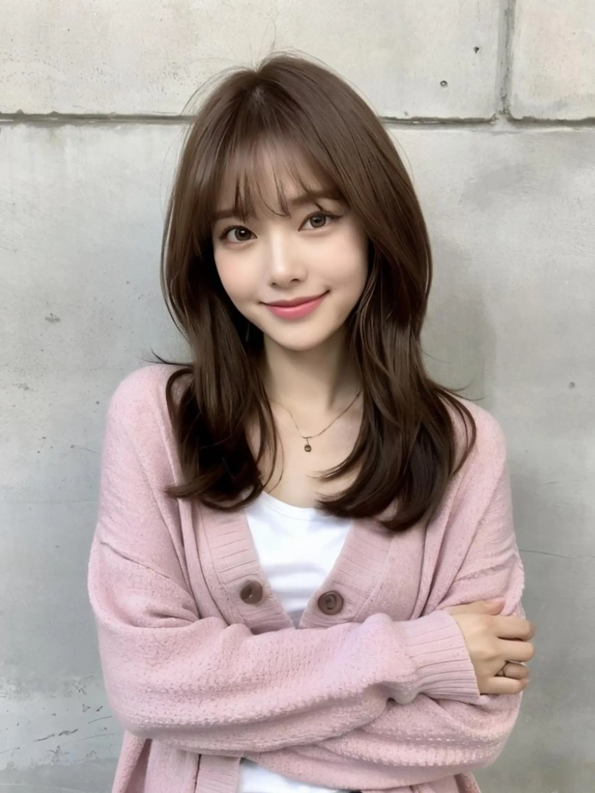 セミロング 髪質改善🇰🇷 レイヤーカット/梅田のヘアスタイル