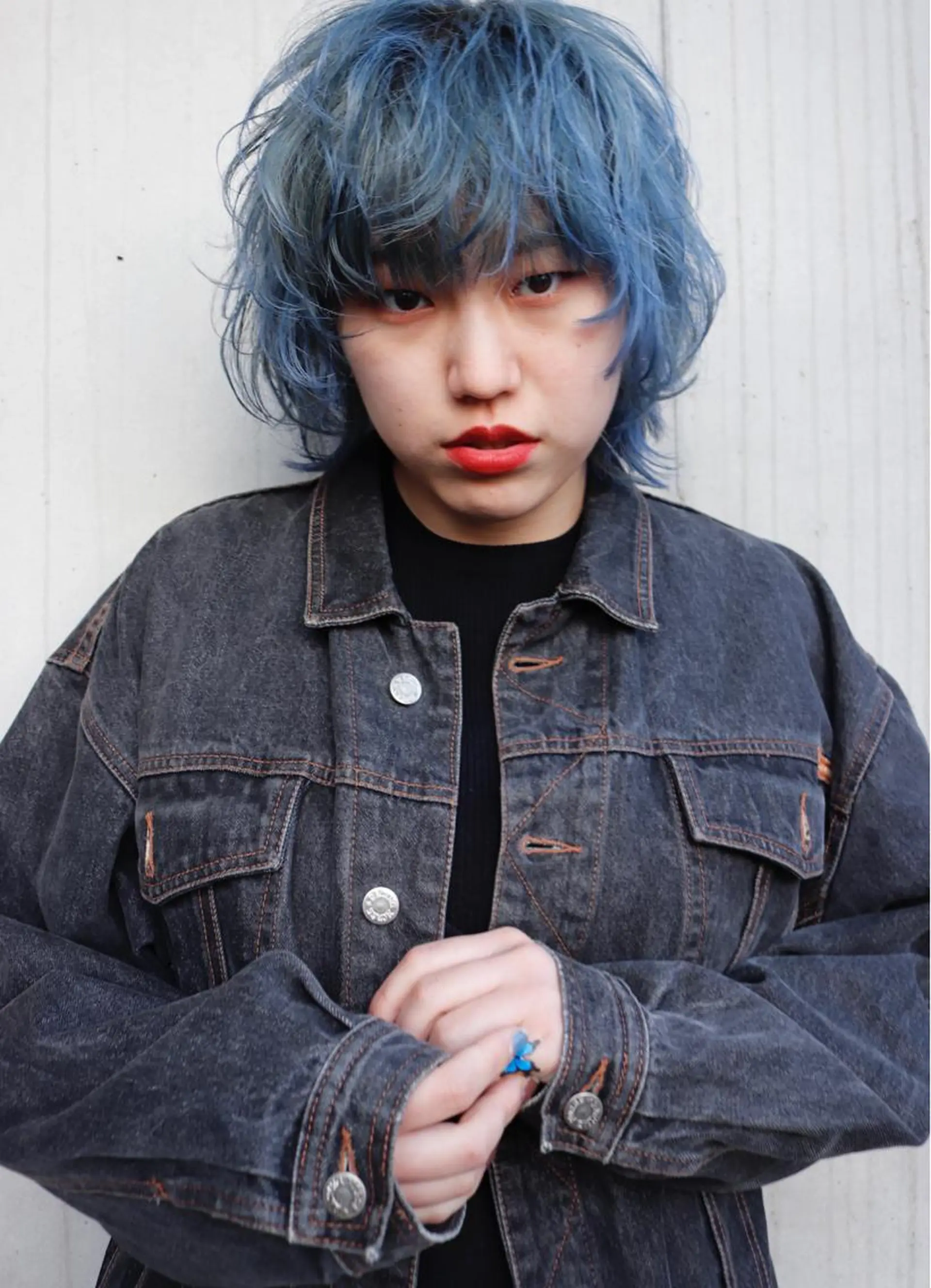 ショート 顔周りカット レイヤーカット ウルフカット 大内田 凌馬のヘアスタイル