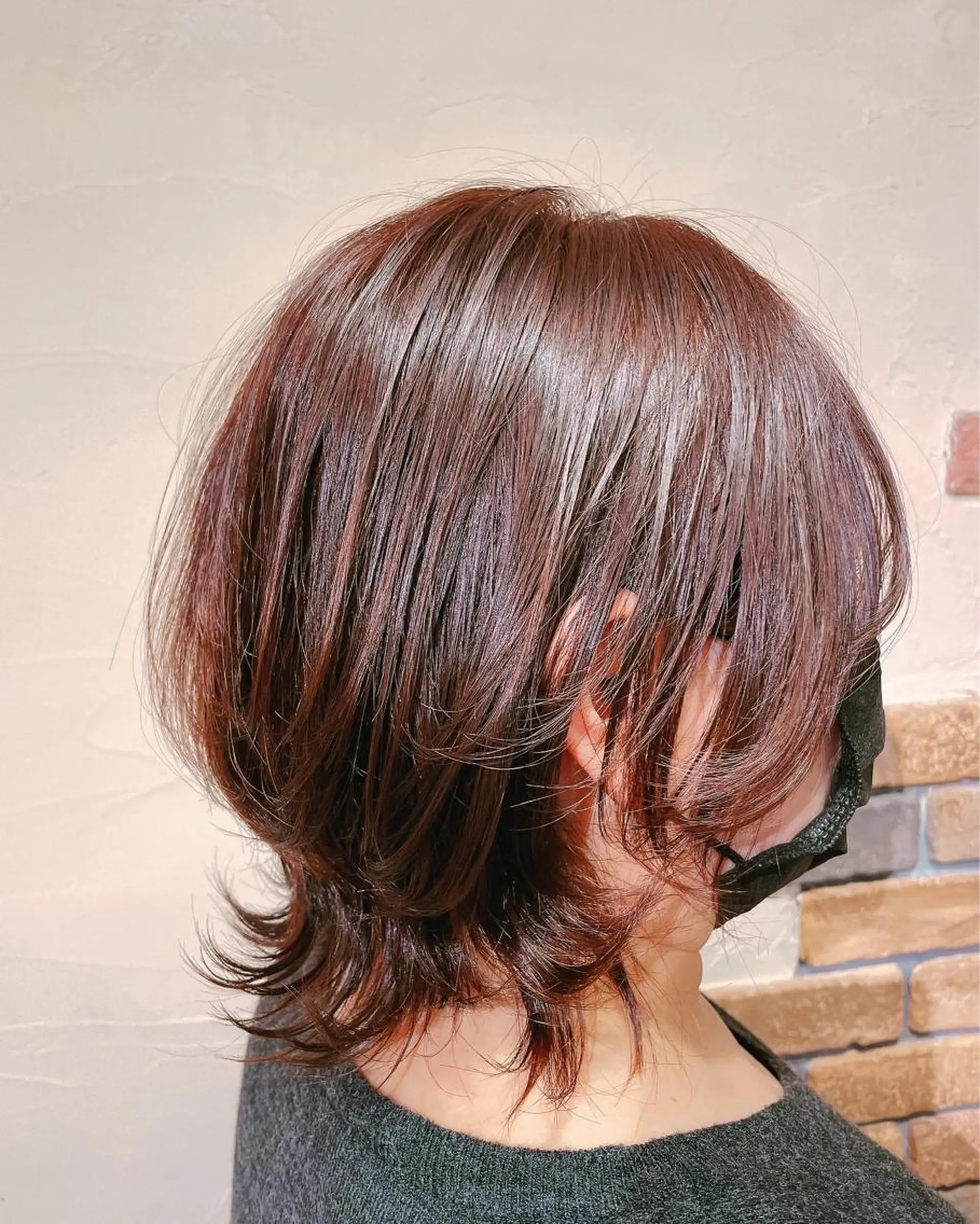 カラー ブラウンカラー レッドカラー Avis Hair Works所属・野田 歩のヘアスタイル