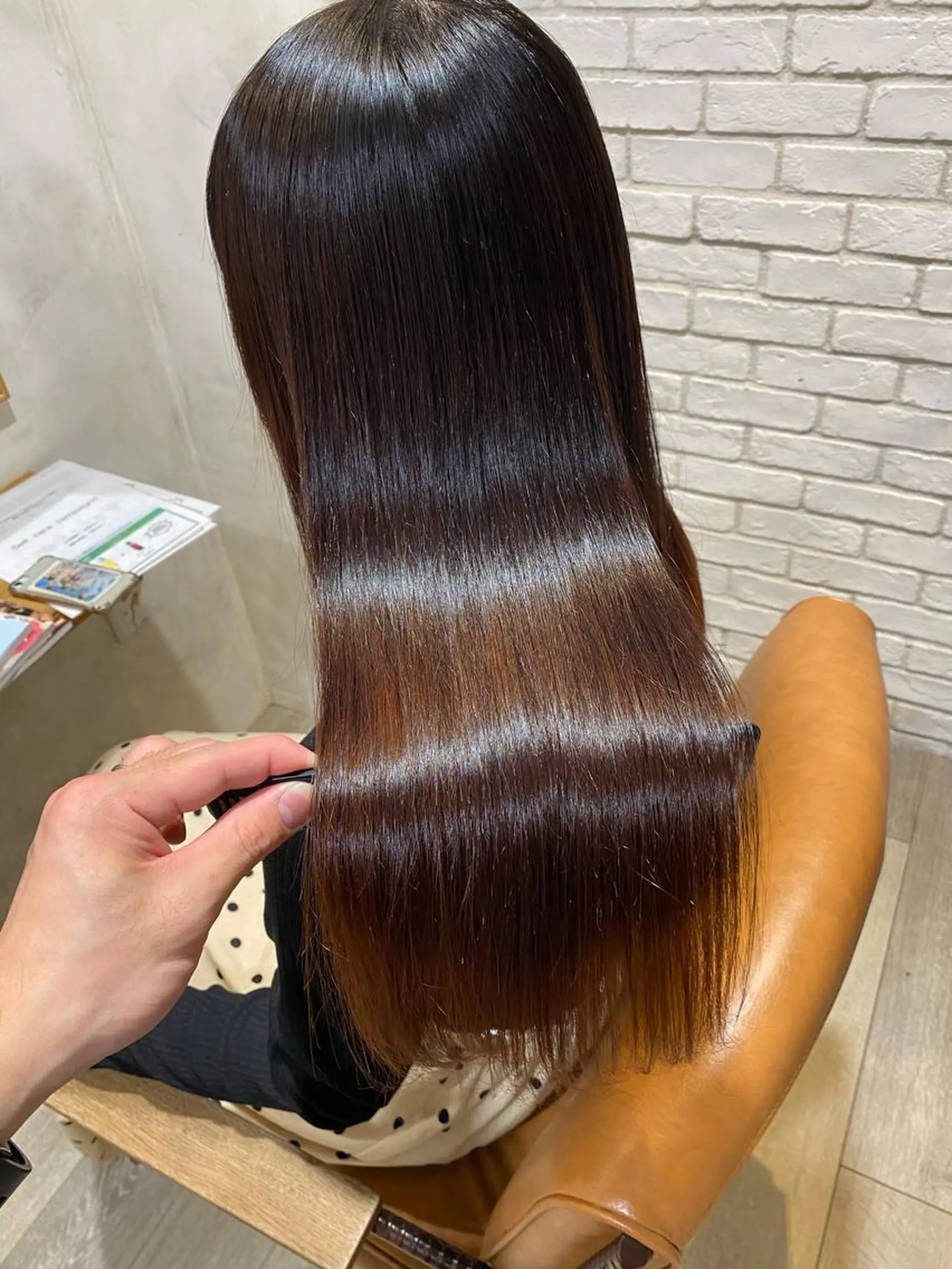 ロング カラー パーマ メンズ 縮毛矯正 keshiki大名所属・Keshiki大名 安部 真輝のヘアスタイル