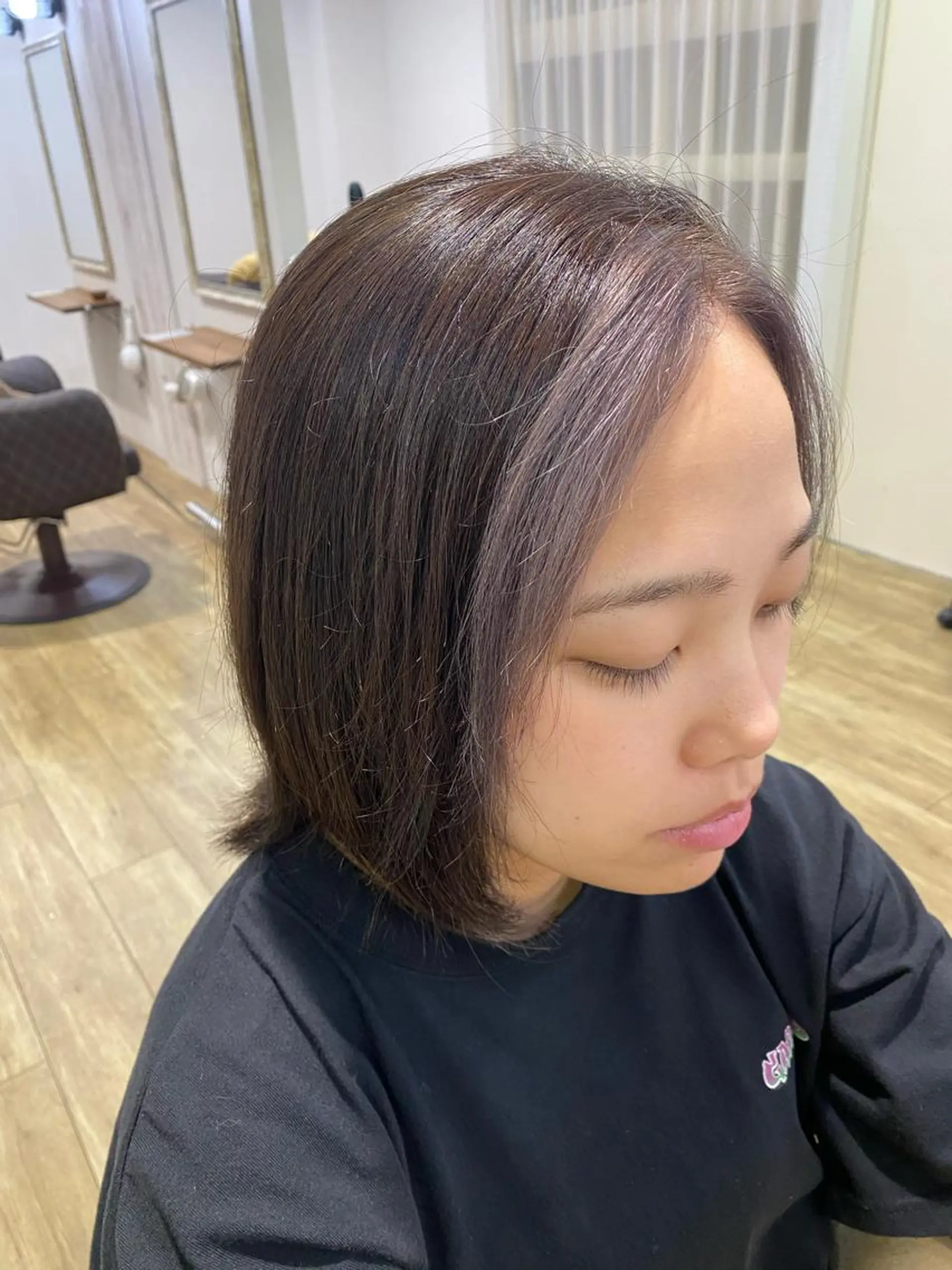 カラー ミストバング CIEN所属・松下 育未のヘアスタイル