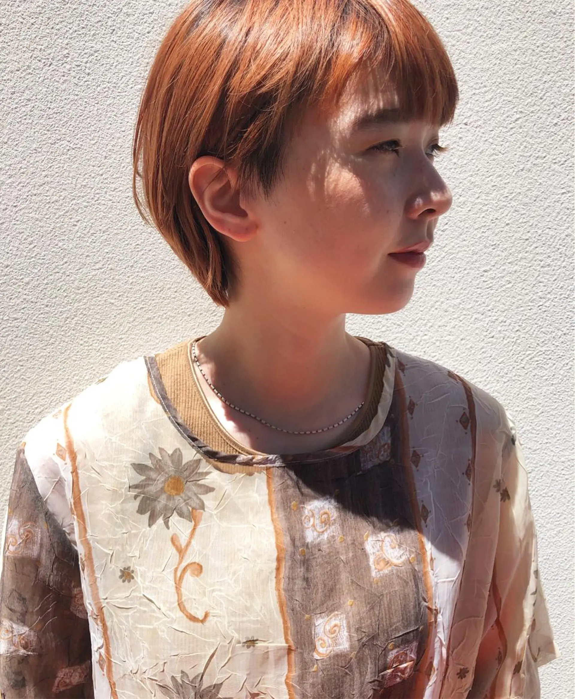 ショート オレンジブラウン welc所属・マンツーマン/ 藤代拓実のヘアスタイル