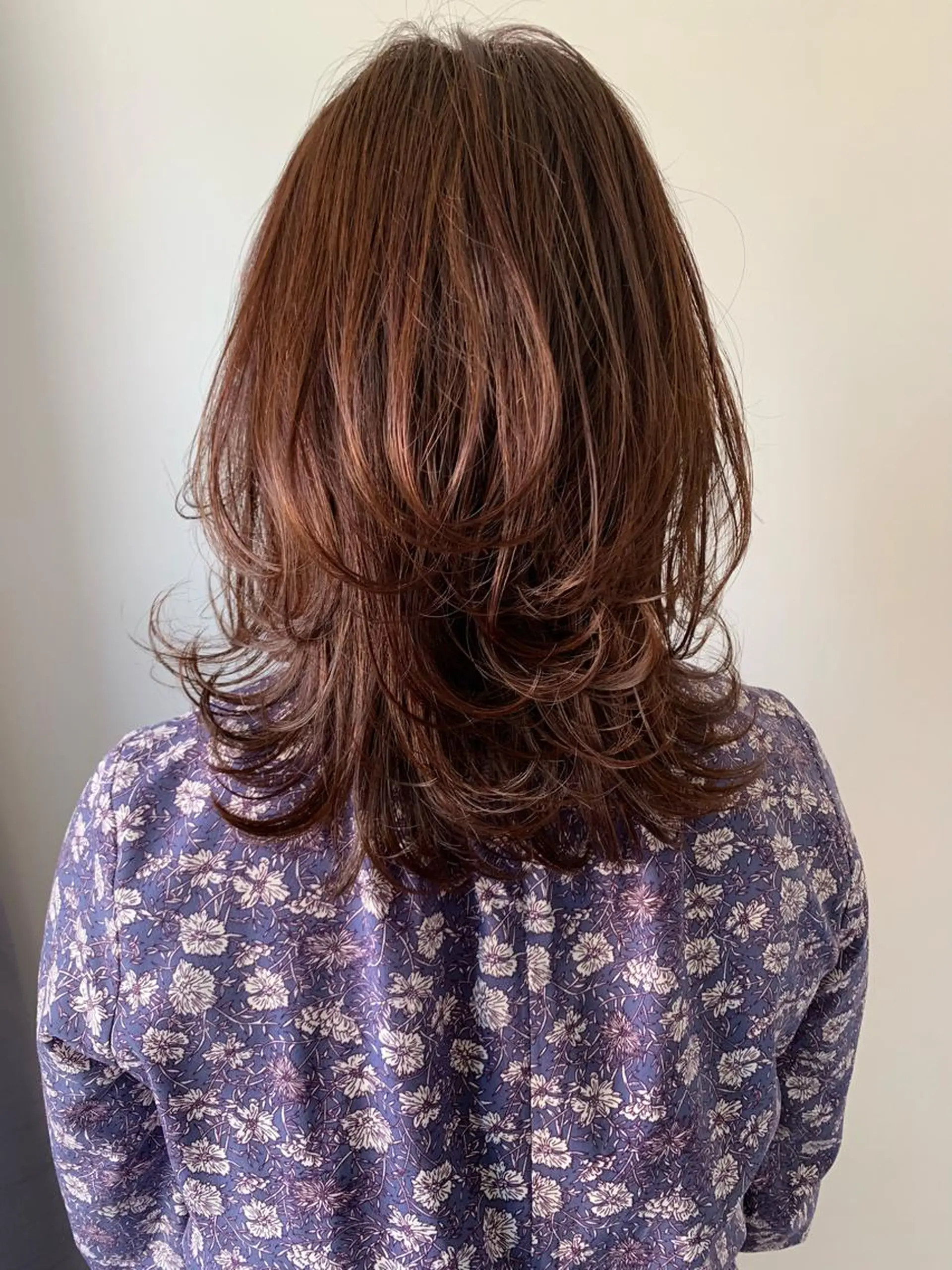 ミディアム カラー ボブ、縮毛矯正👑 心斎橋/高城涼也のヘアスタイル