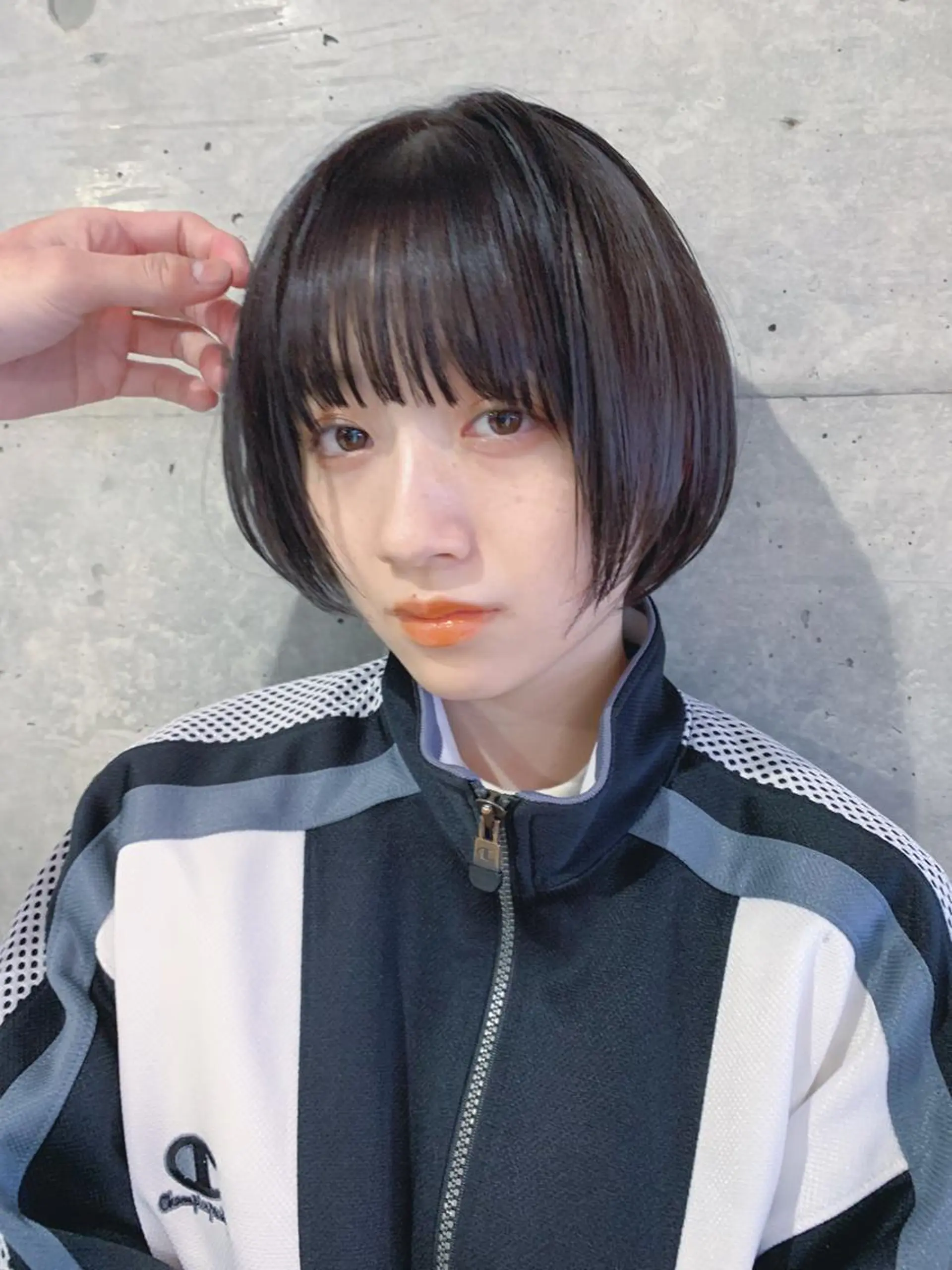 ショート カラー ボブパーマコテ巻き風 パーマNo1深江秀平のヘアスタイル