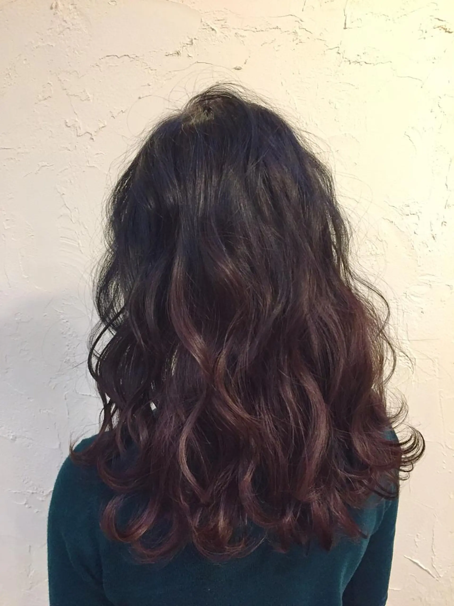 セミロング カラー カット ヘアカラー 韓国レイヤー外国人風 透明感カラー髪質改善のヘアスタイル