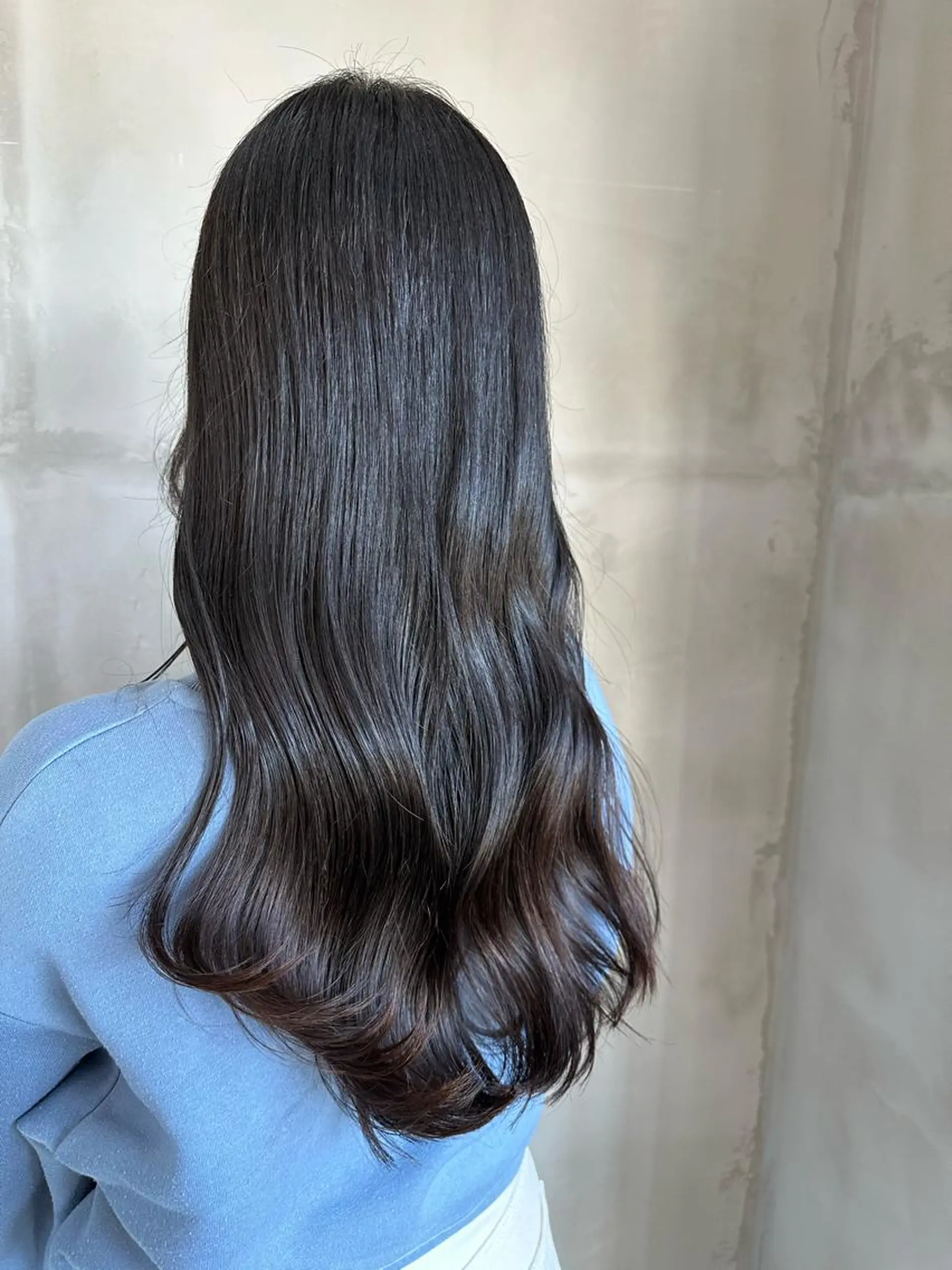 ロング カット 益 佑夏のヘアスタイル