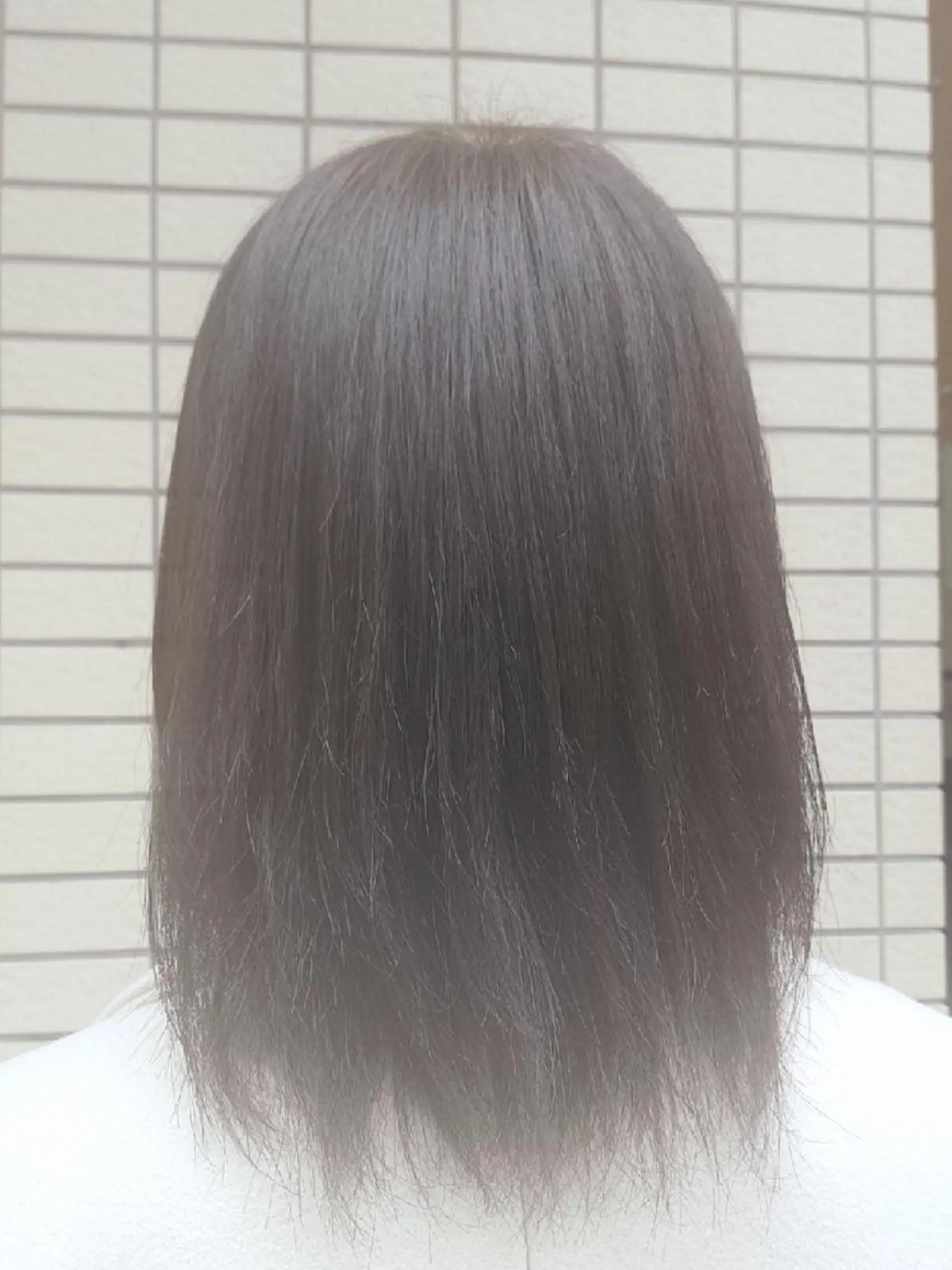 ミディアム カラー アディクシーカラー シルバー ヘアカラー トリートメント 菊地 美憂のヘアスタイル