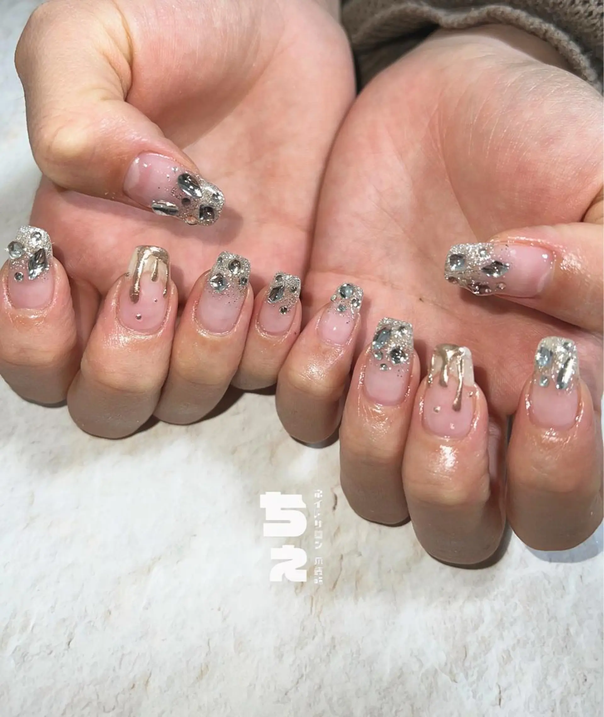 ネイル フラッシュネイル キラキラネイル ラメ(グリッター) nail salon CHEのネイルデザイン