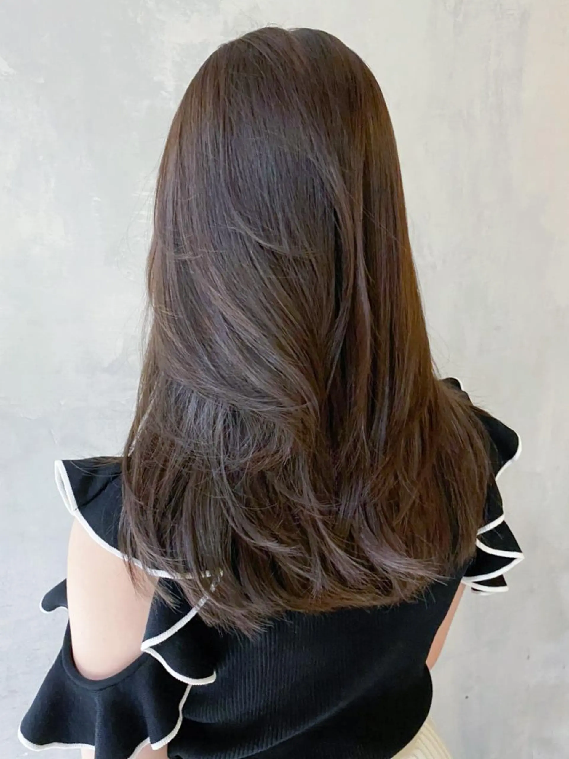 セミロング ヘアアレンジ パーマ カラー グレージュ オリーブグレージュ オリーブグレー ITbyALBUM 藤沢店のヘアスタイル