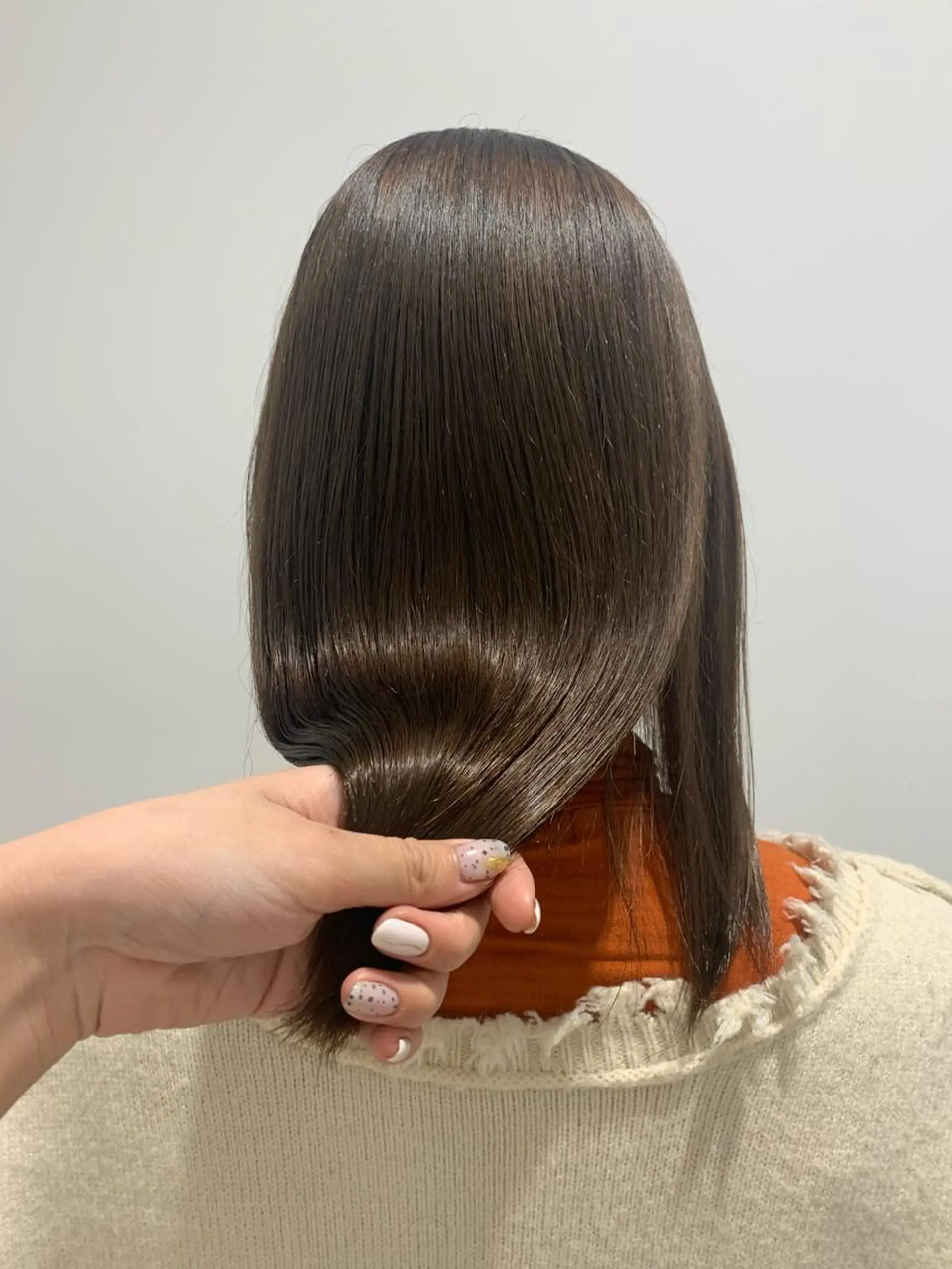 セミロング カラー ボブ/美髪矯正 /佐藤　奈巳のヘアスタイル