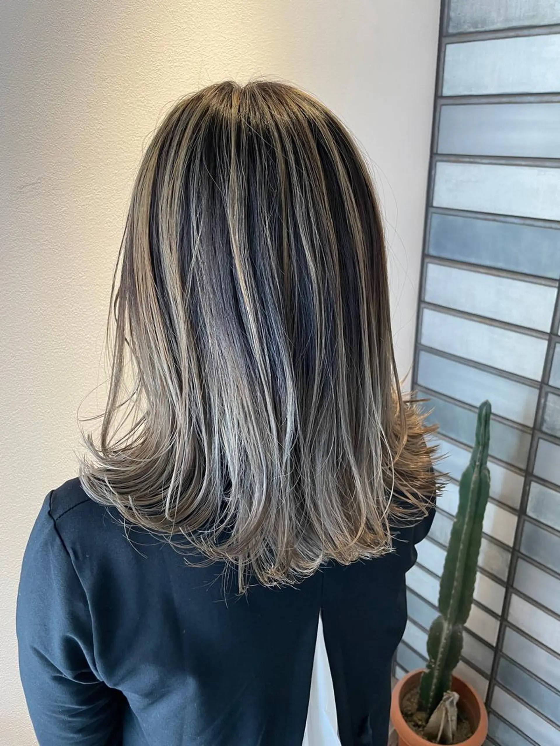 セミロング カラー 福永速人 /メンズパーマのヘアスタイル