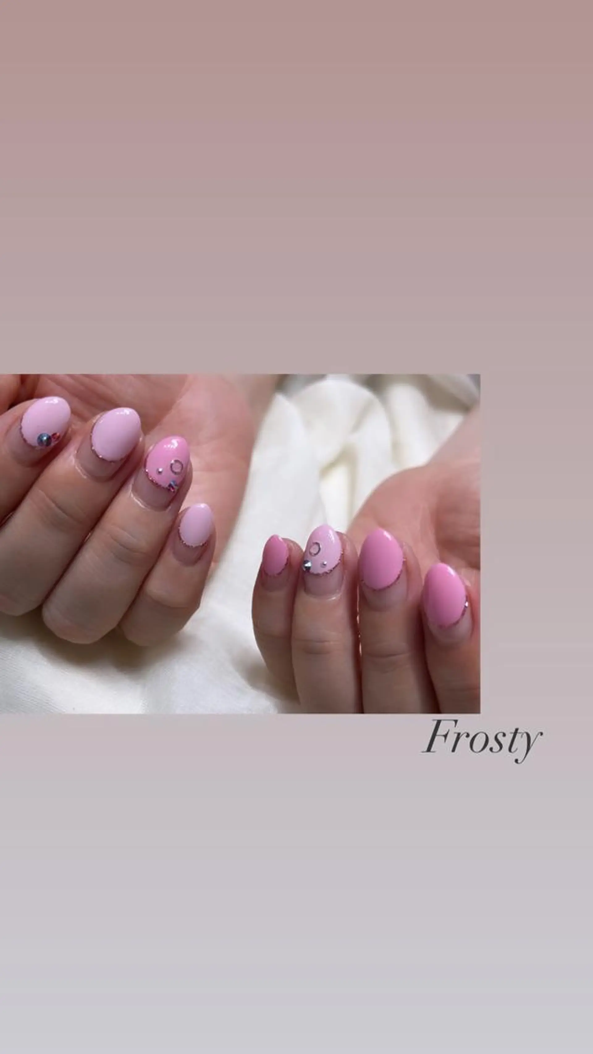 ネイル ストーンネイル Mys. 松本結衣のネイルデザイン