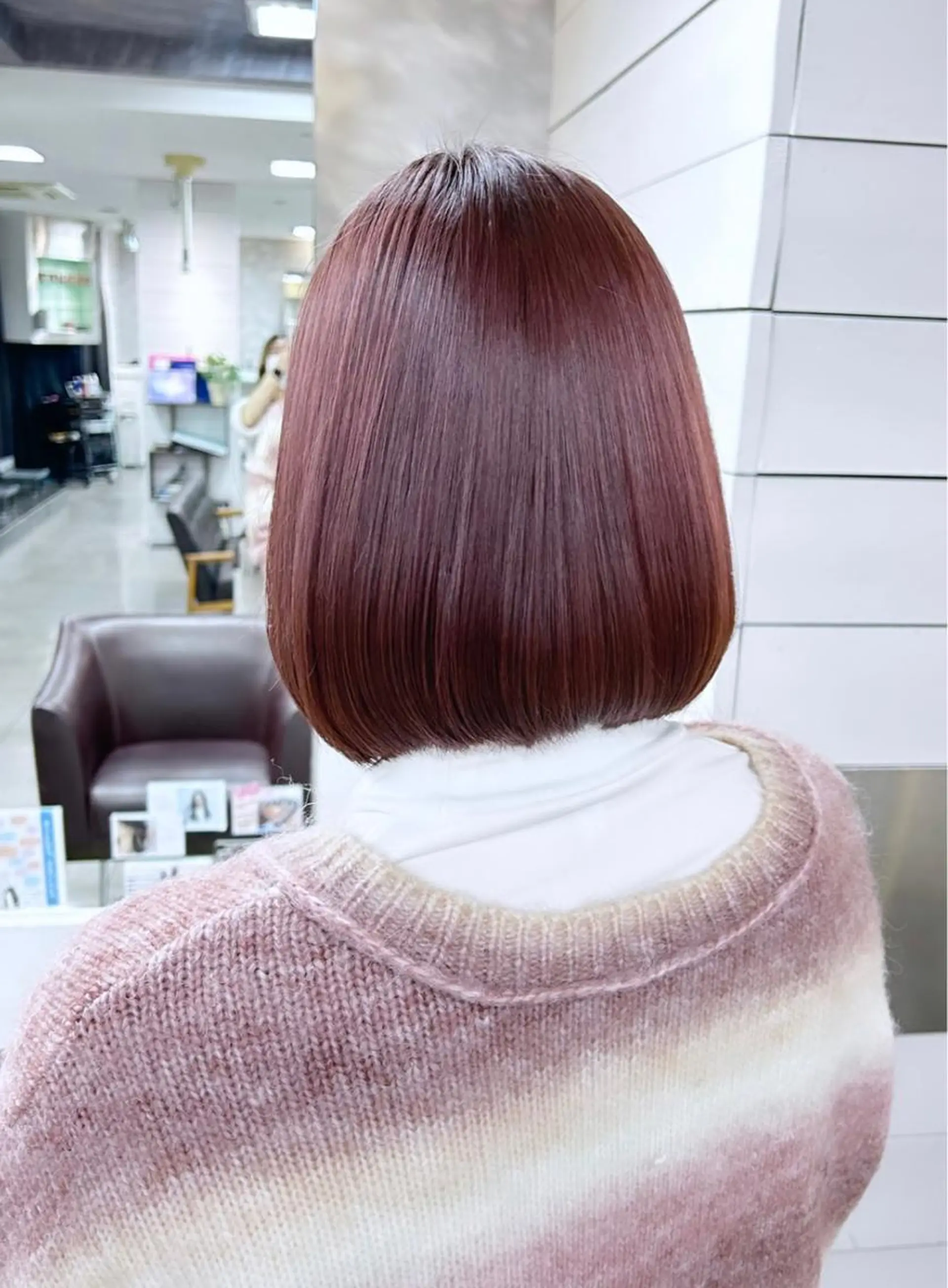 ミディアム パープルカラー カット ヘアカラー 🫧艶髪カラー🫧 森本くるみのヘアスタイル
