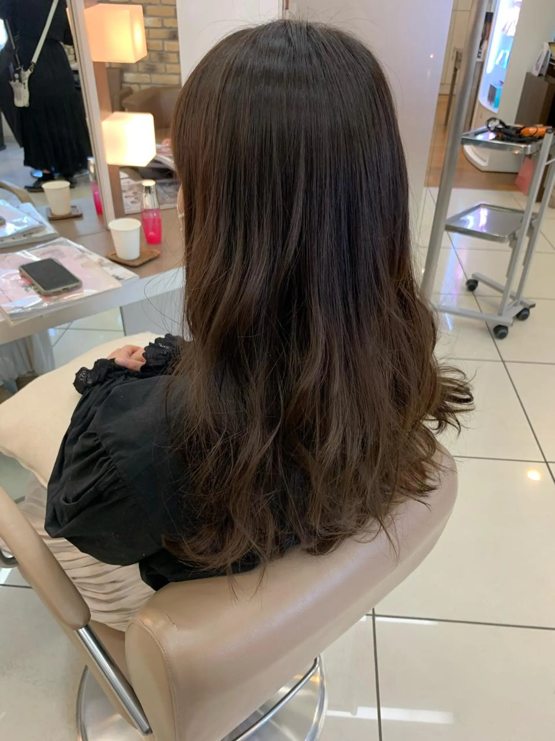 セミロング カラー 羽エクステ🩷 🤍まき🤍のヘアスタイル