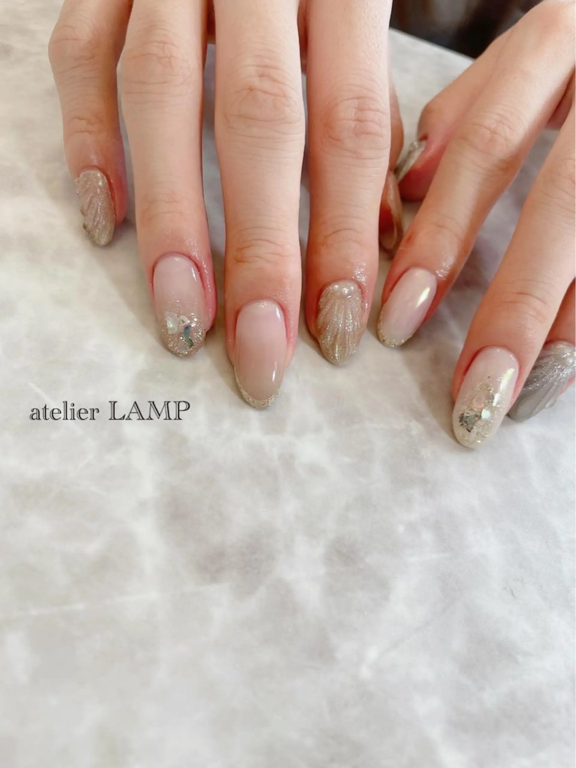 ネイル アートネイル マグネットネイル 夏ネイル NANA no artのネイルデザイン