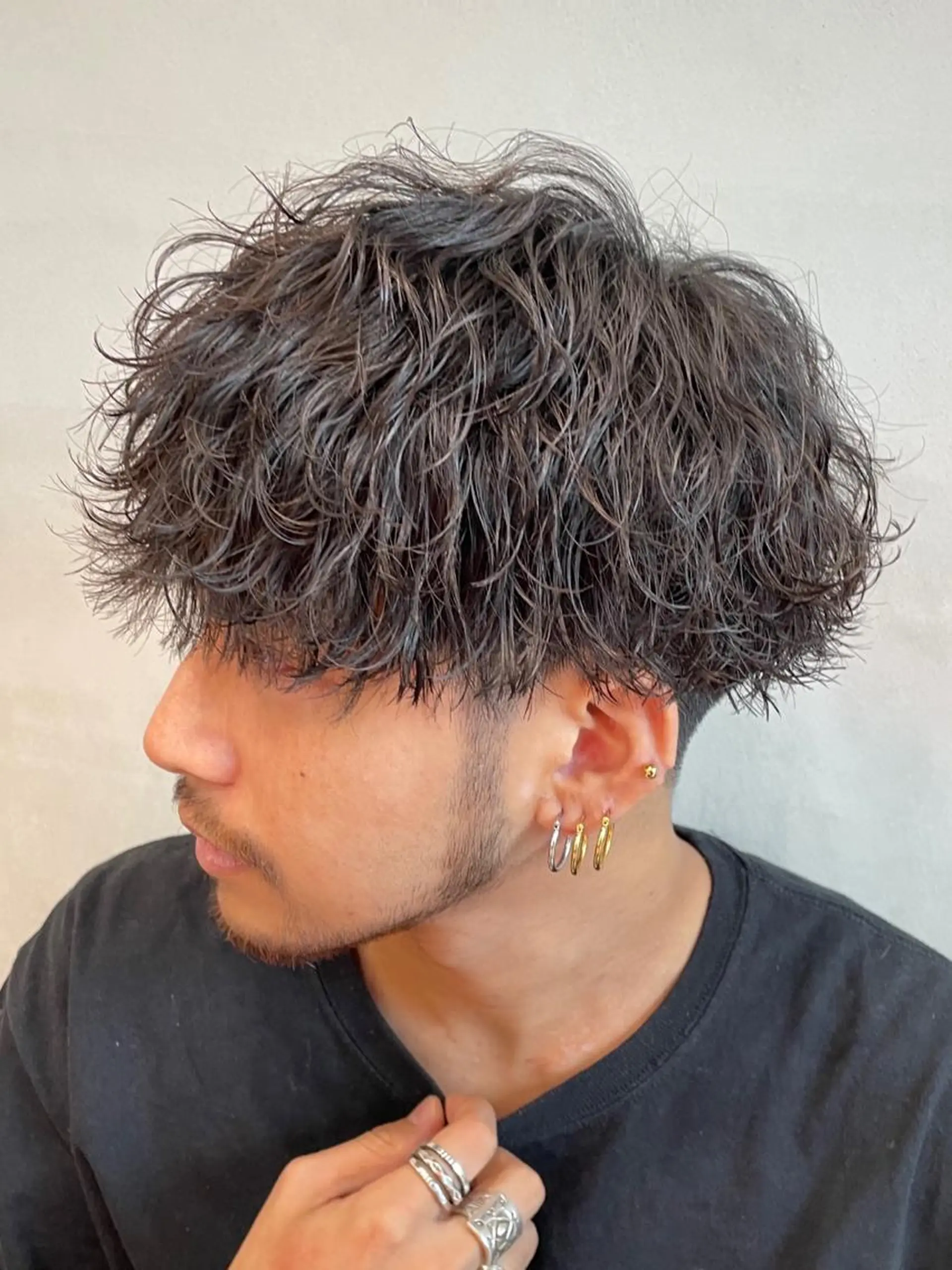 ショート パーマ メンズ メンズパーマ 波巻きパーマ スパイラルパーマ 松下 友希 【fifth】のヘアスタイル