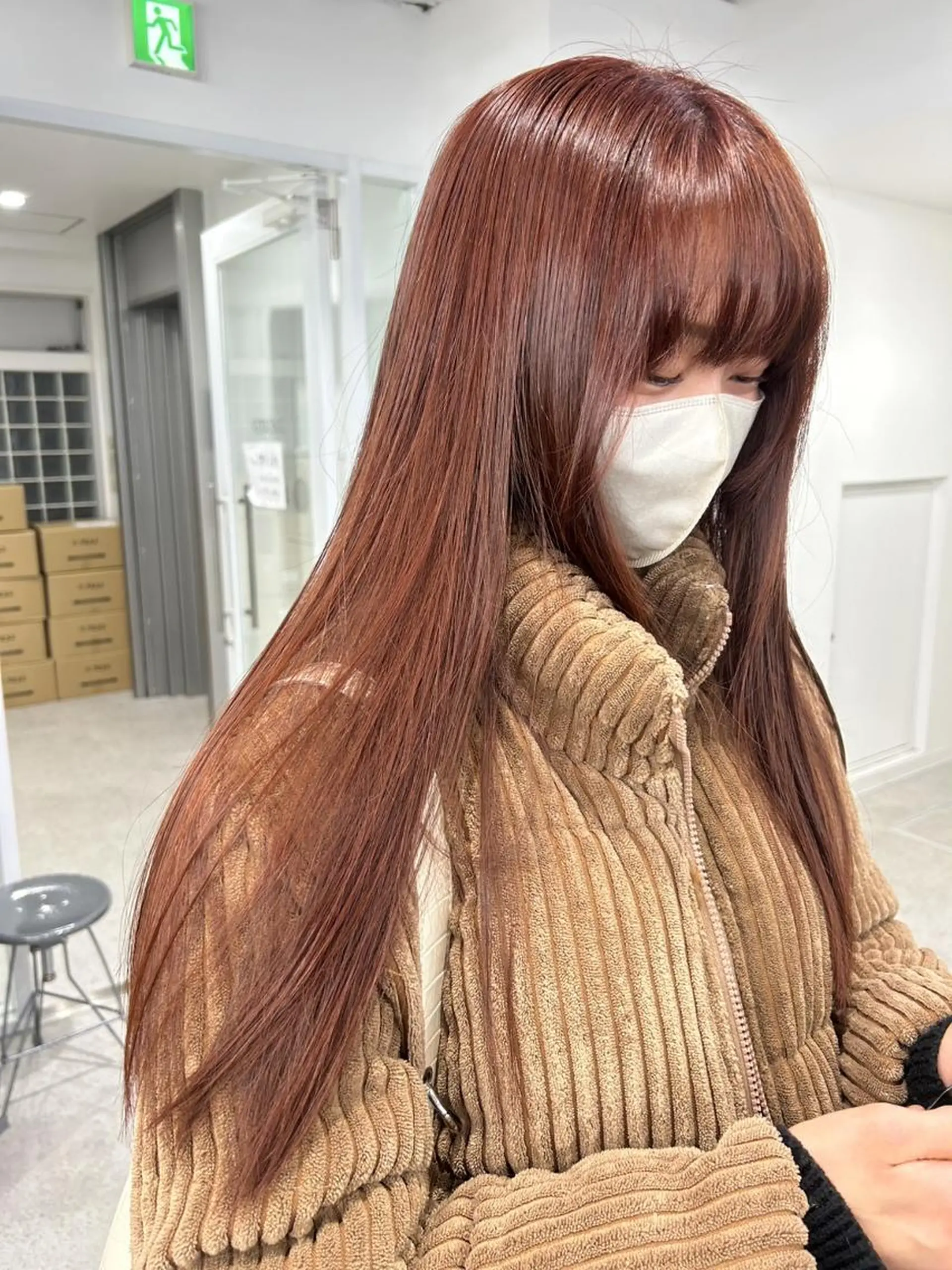 ロング カラー 愛結 暖色カラー🎀🩰のヘアスタイル