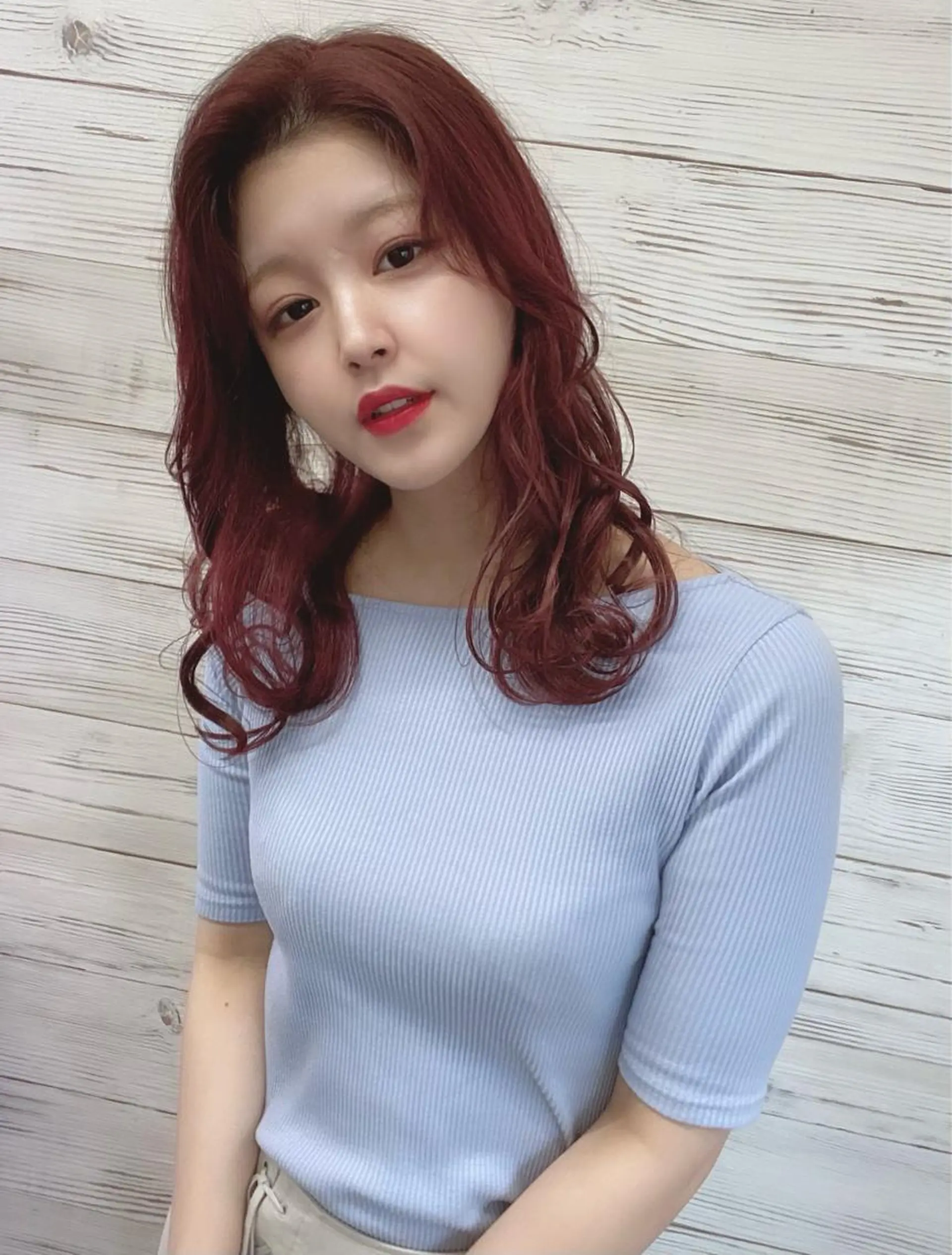 セミロング カラー ヘアアレンジ ショートボブ 編み込みエクステ シールエクステ セミロングパーマ バレイヤージュ LAVENDIA Azabu所属・LAVENDIA 初音のヘアスタイル